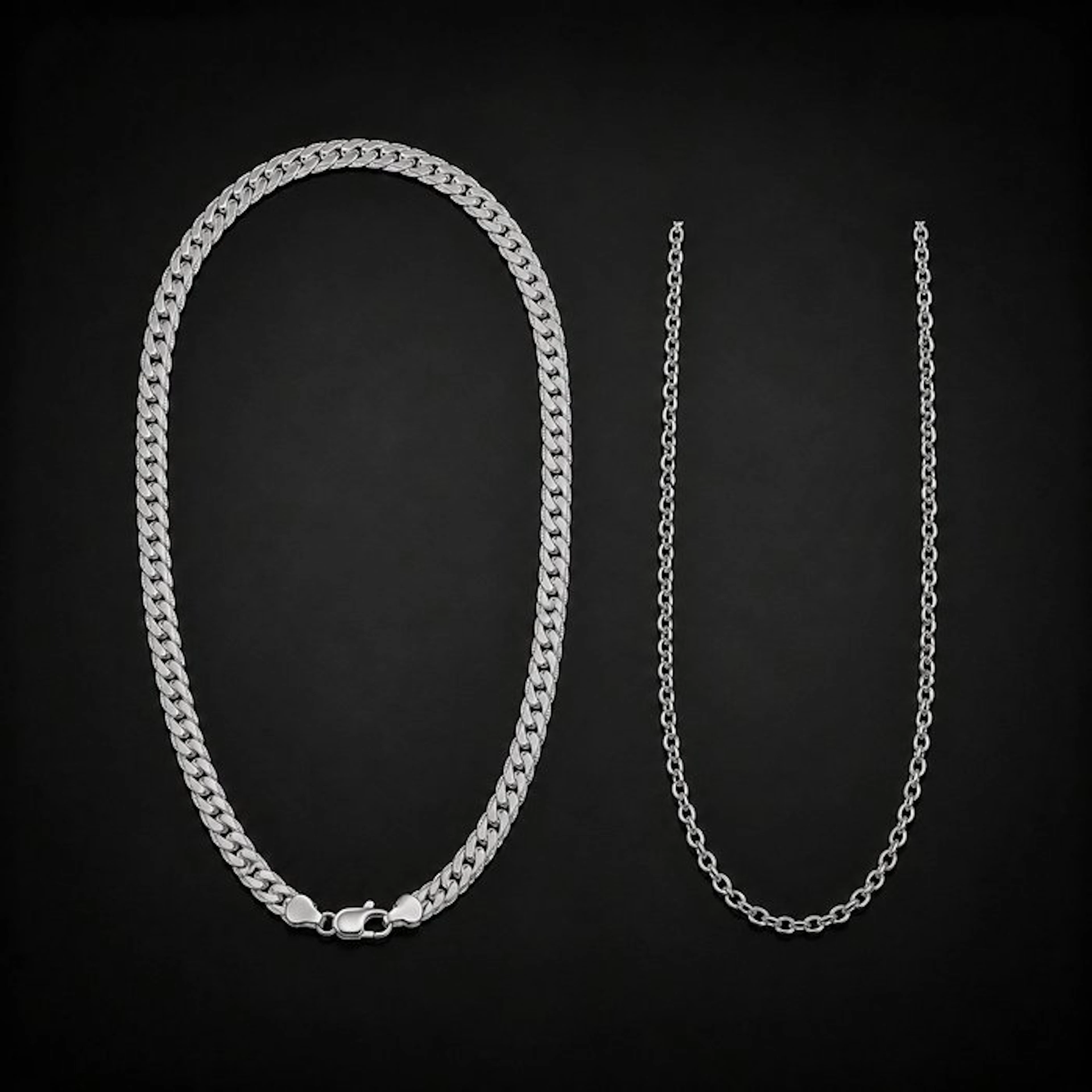 No reserve price - Chain Silver - 2 units