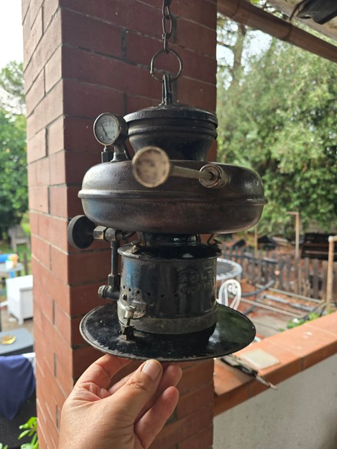 Hanging Pressure Lamp /Solex - Rara Solex made in Italy - Lamp - Steel