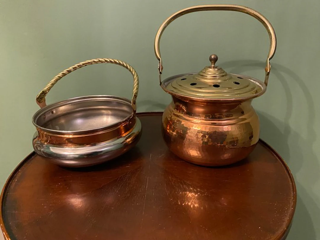Ewer (2) - Copper, Brass, Steel - Koperwerk