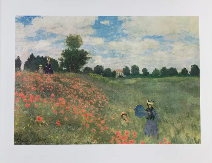Claude Monet (after) - Mohnfeld bei Argenteuil, 1873 - Artprint - 60 x 80 cm