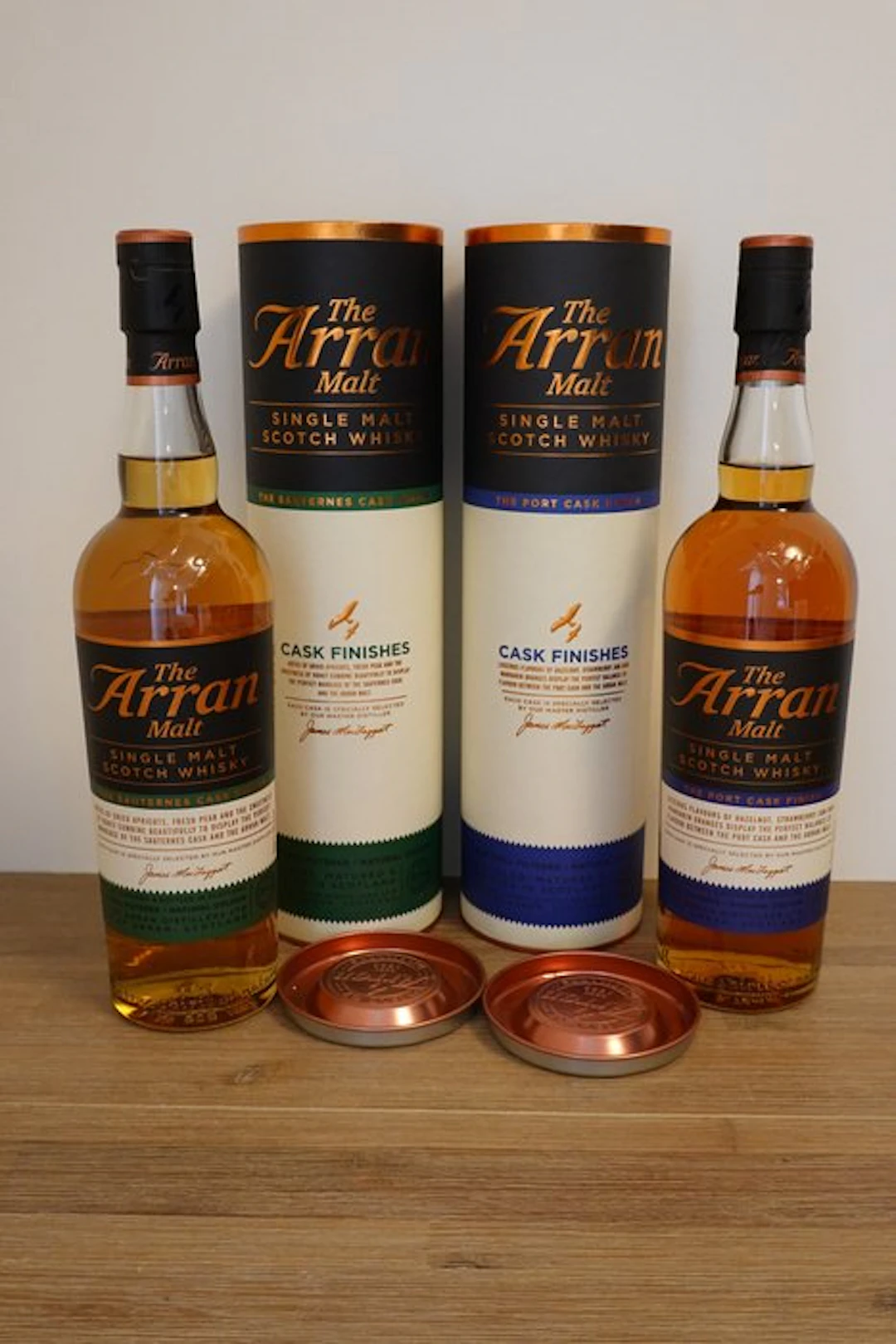 Arran Sauternes Cask Finish & Port Cask Finish - 70cl - 2 bottles