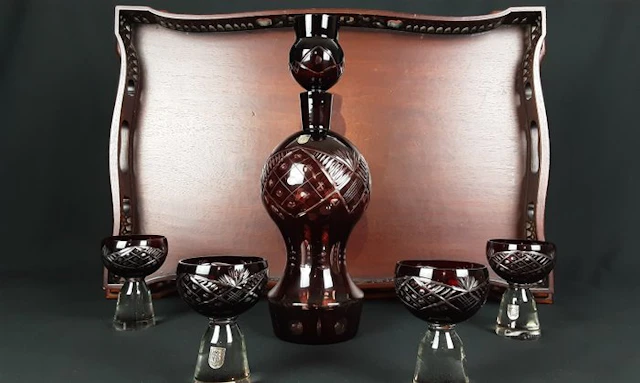 IMII Prodcomplex - Tirgu-Mures - Liquor set (5) - Rock crystal