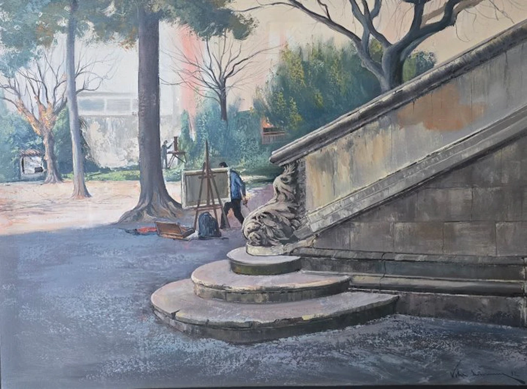 Joan Vila Arimany (1944) - Los pintores del parque