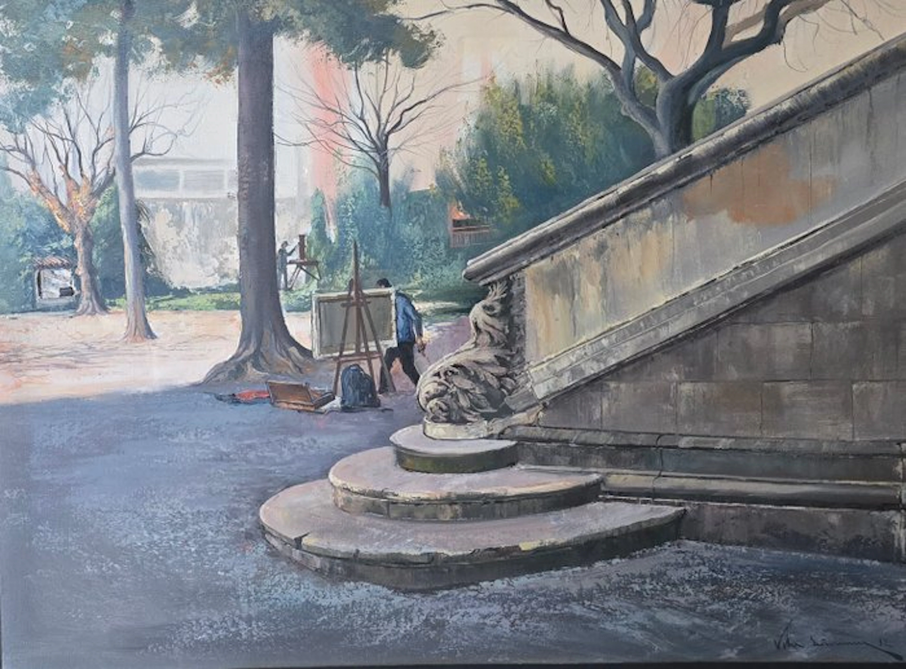 Joan Vila Arimany (1944) - Los pintores del parque