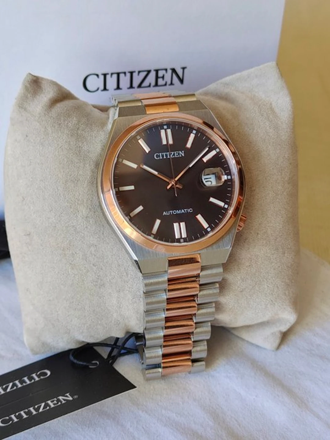 Citizen - Automatic Tsuyosa Two-Tone Black and Gold - No...