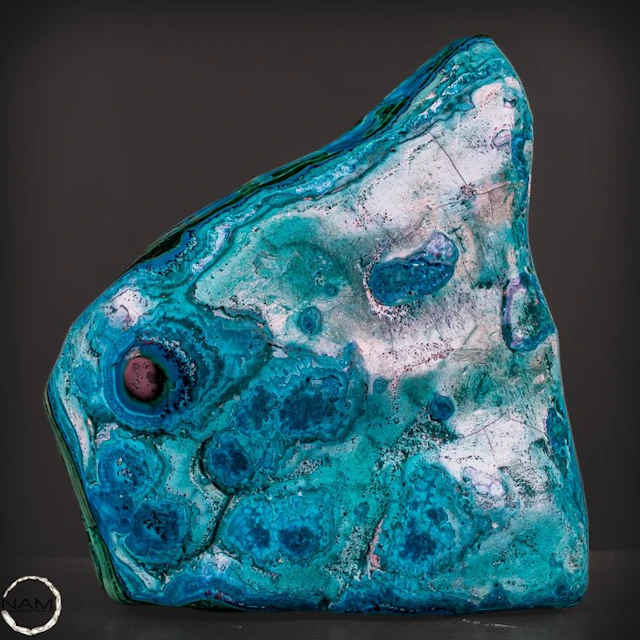 Museum-quality chrysocolla & malachite sculpture from the...