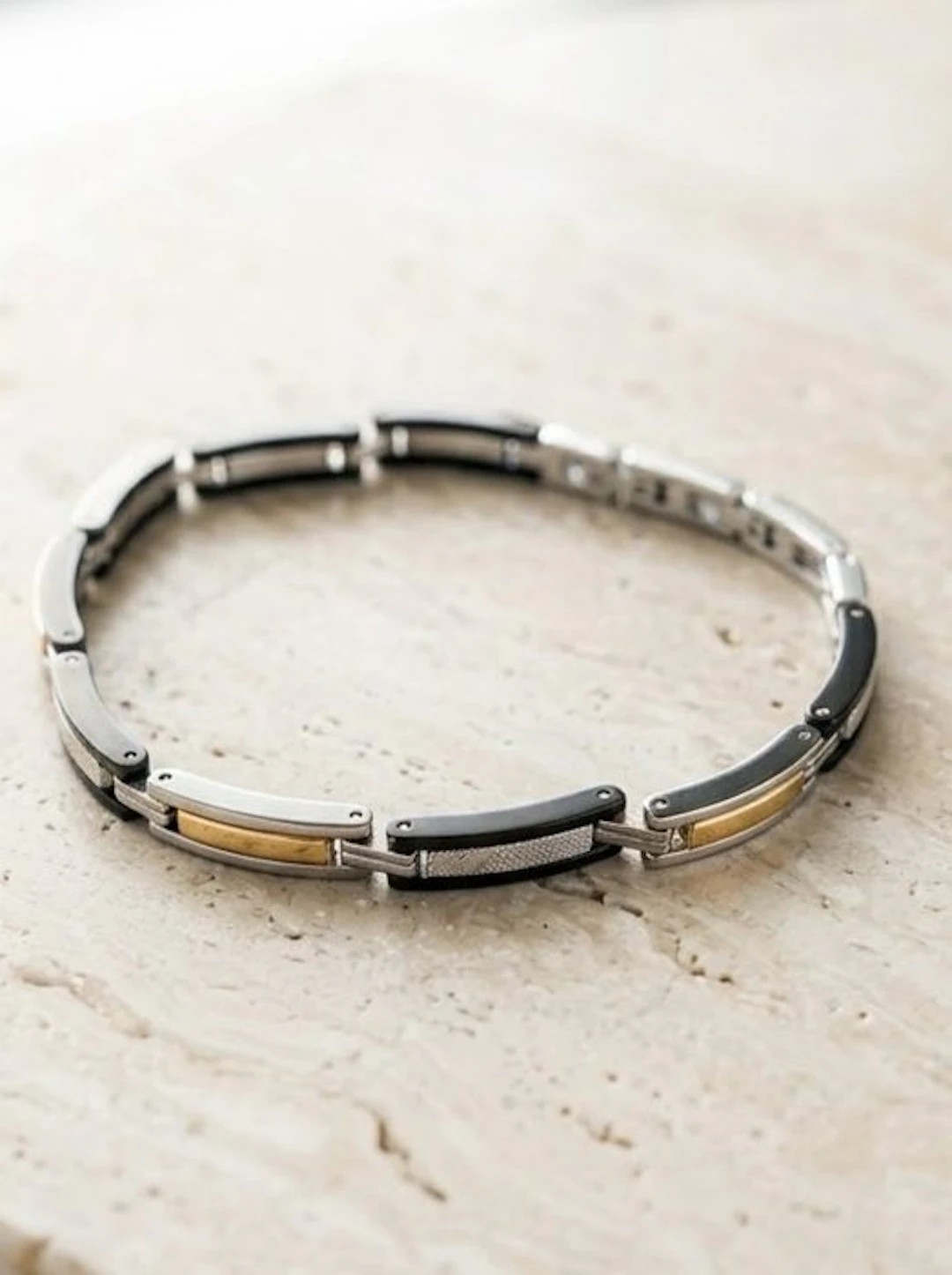 Diamond - 18 kt. - Steel, Yellow gold - Bracelet - Italian Manufacturing