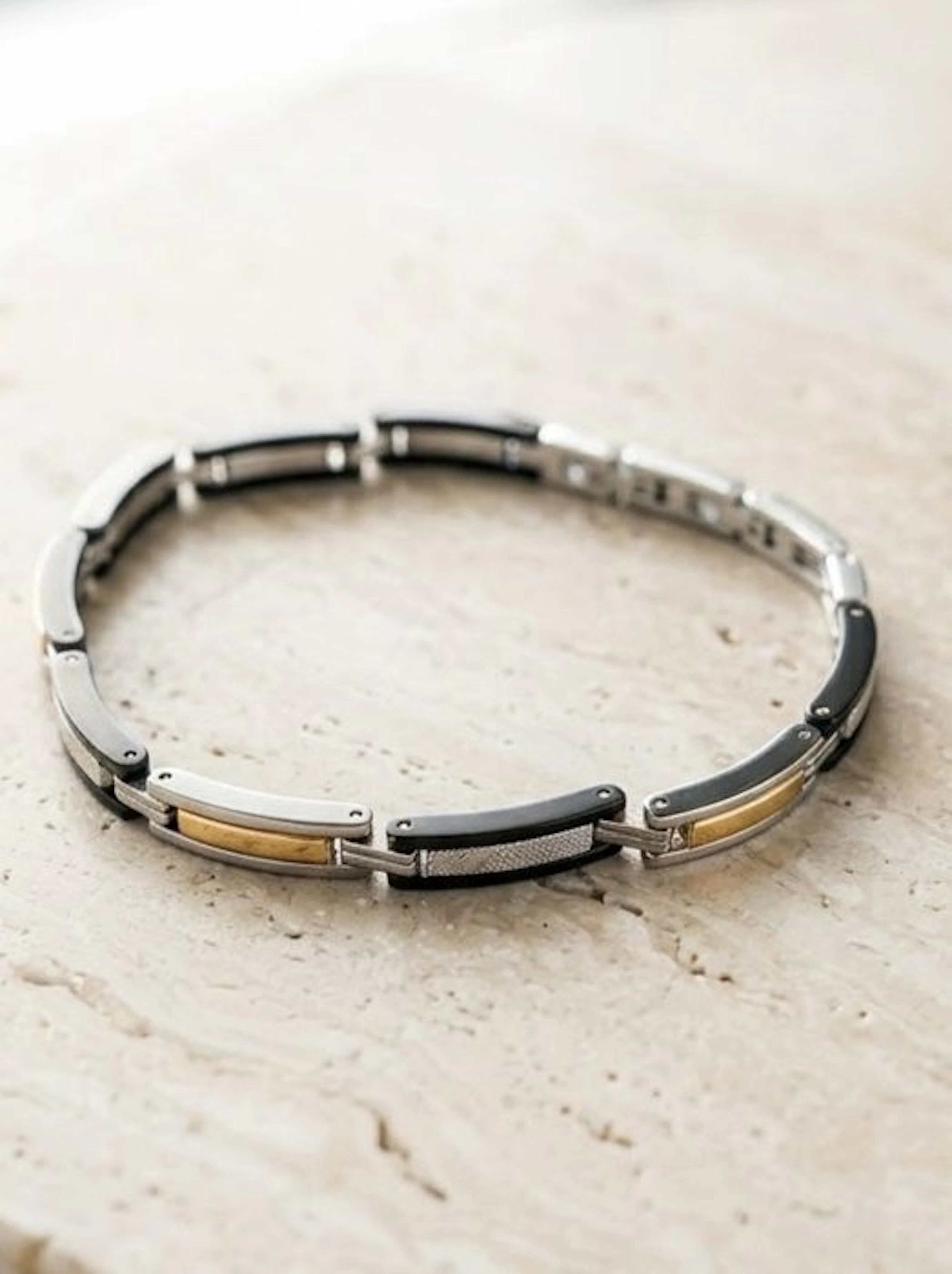 Diamond - 18 kt. - Steel, Yellow gold - Bracelet - Italian Manufacturing