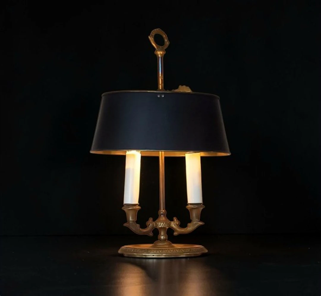 Bouilotte lamp - Style Empire - Bronze, Metal
