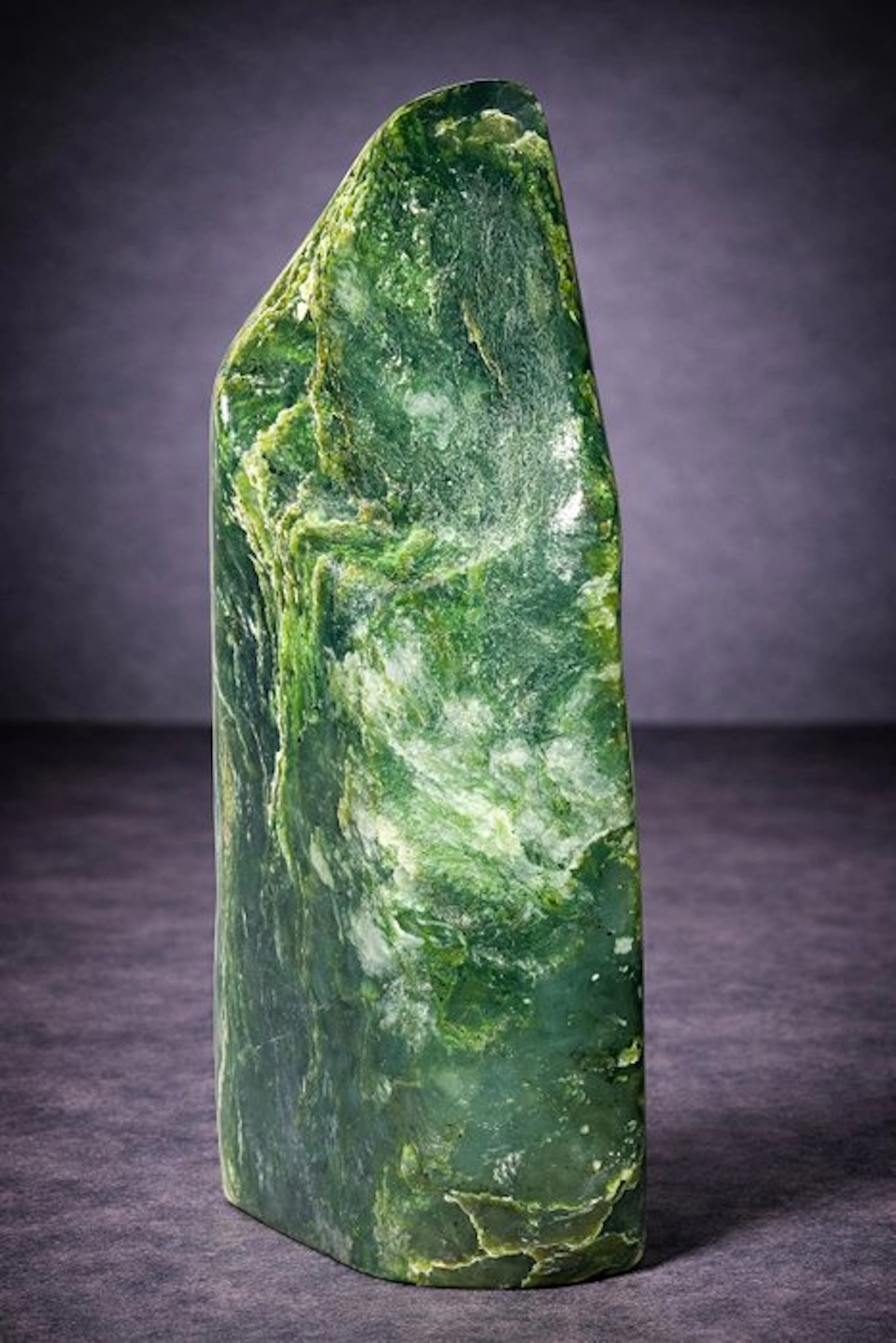 Collector’s Nephrite Jade Standing Sculpture – Forest...