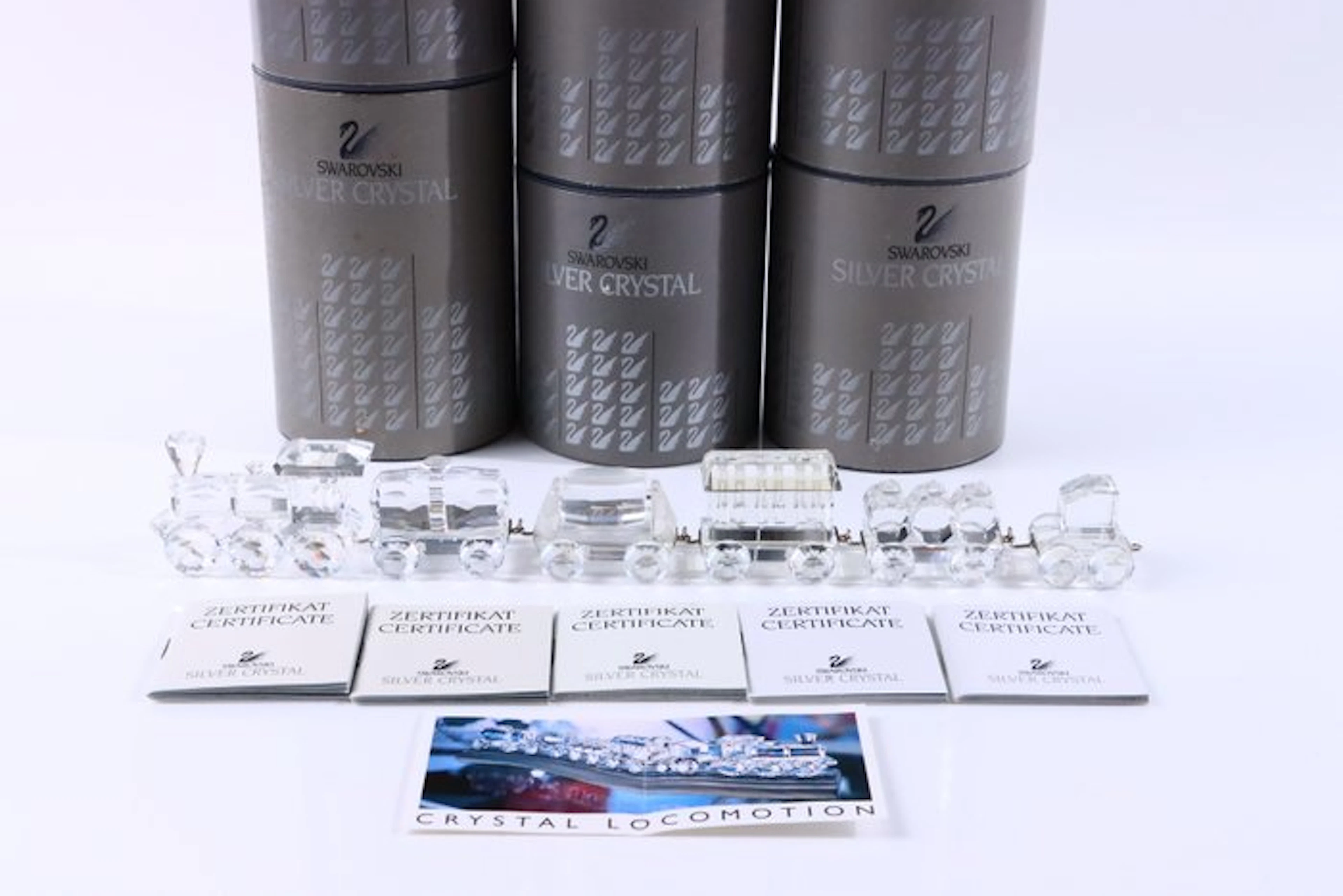 Figure - Swarovski - Trein set (Boxed + Certificate) - Crystal