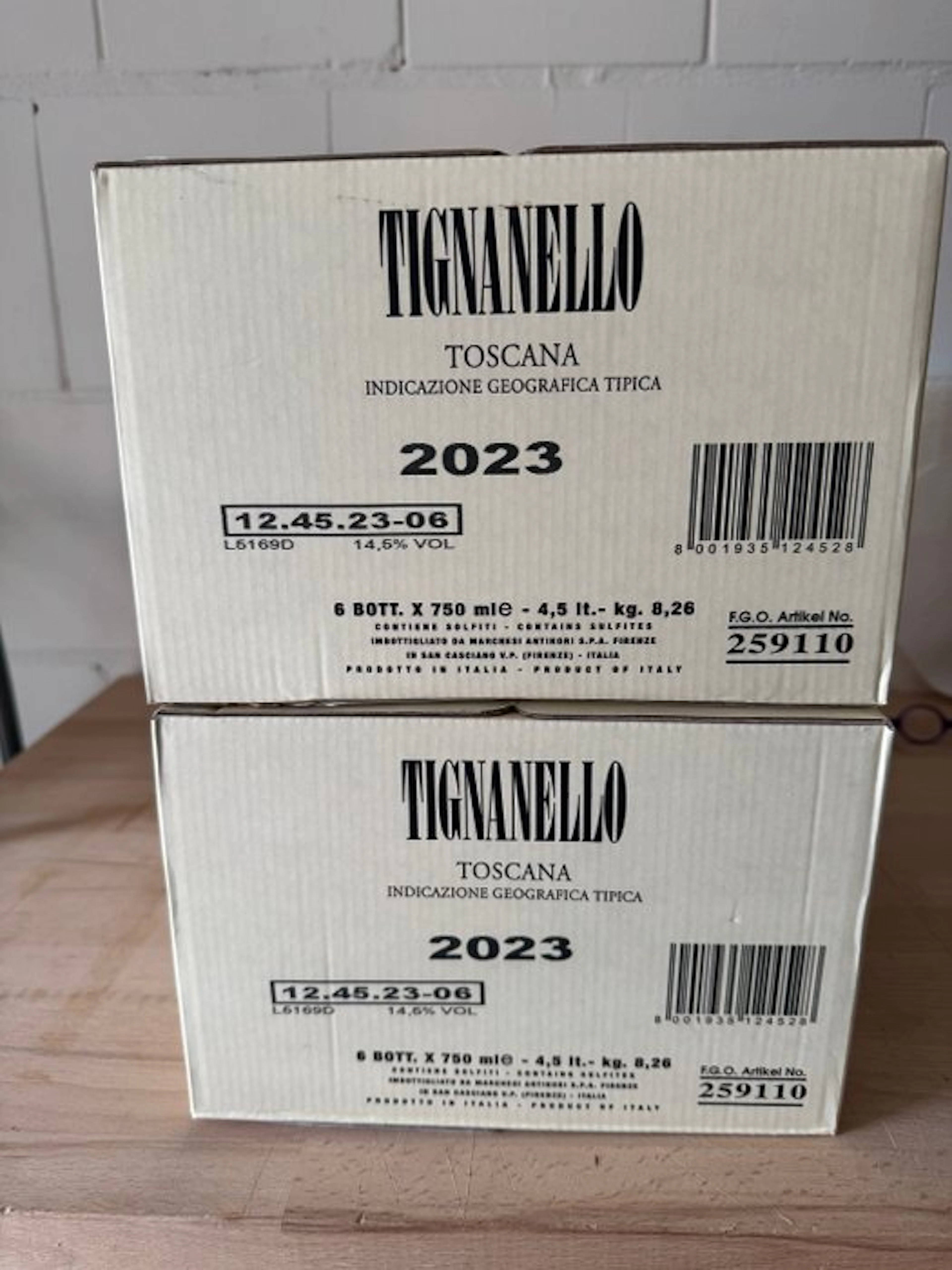 2023 Marchesi Antinori, Tignanello - Bolgheri - 12 Bottles (0.75L)