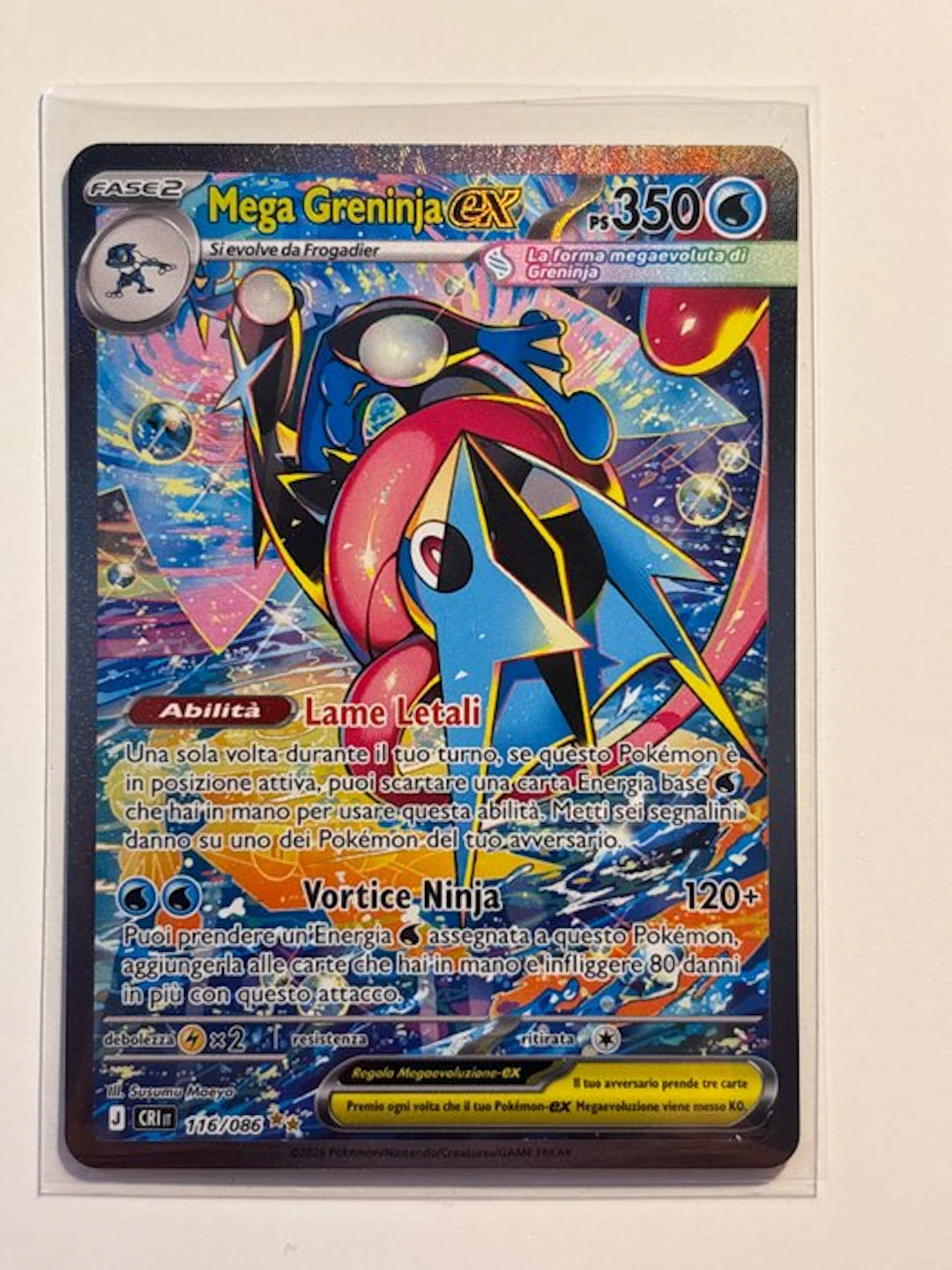 Pokémon - 1 Card - Mega Greninja 116/086 Foil, Full art, Promo card - XY