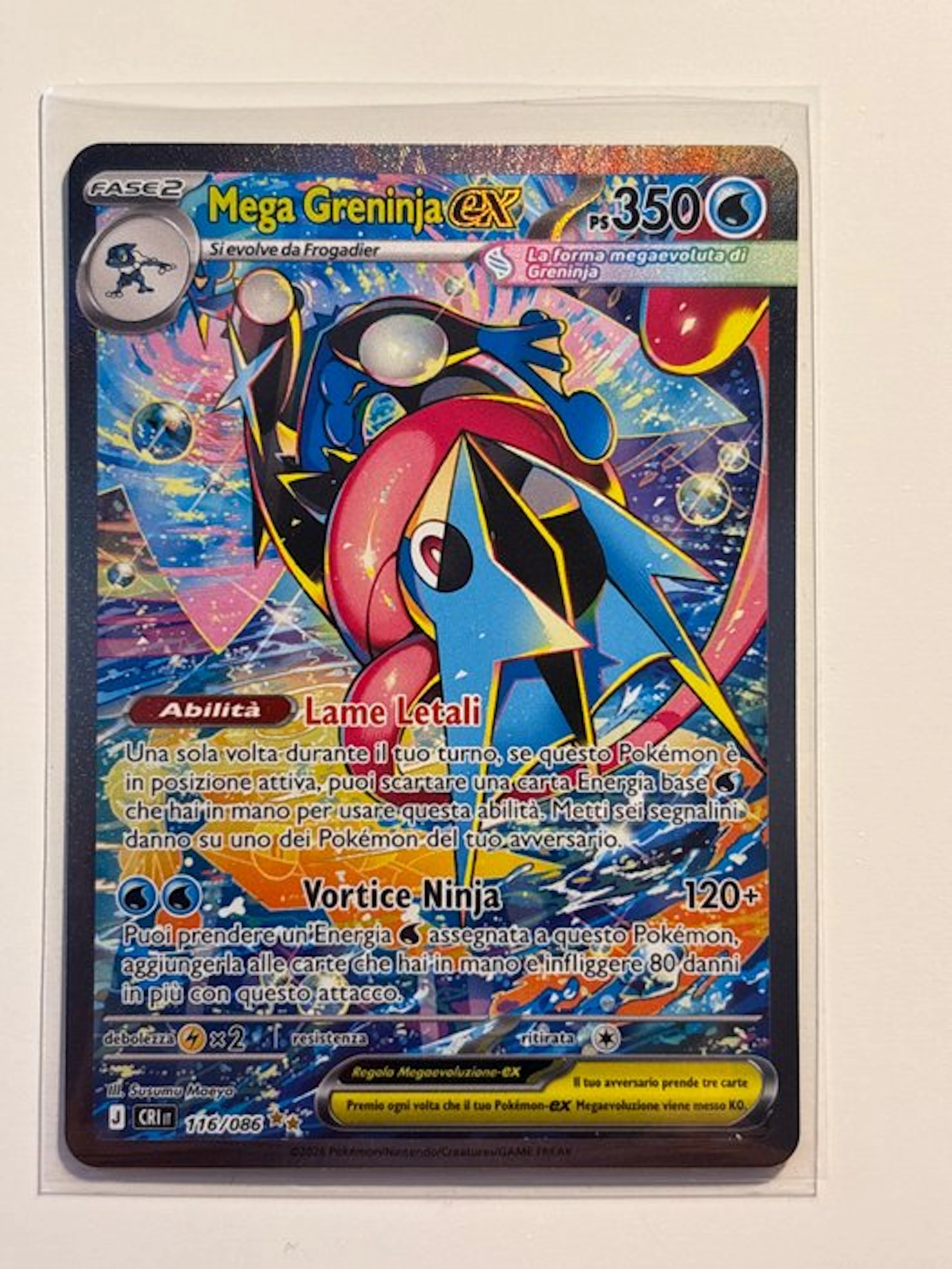 Pokémon - 1 Card - Mega Greninja 116/086 Foil, Full art, Promo card - XY