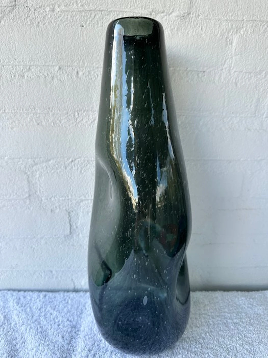 Blenko Glass company - Vase - #921 - Glass - "Pinched" Art Glass Vase