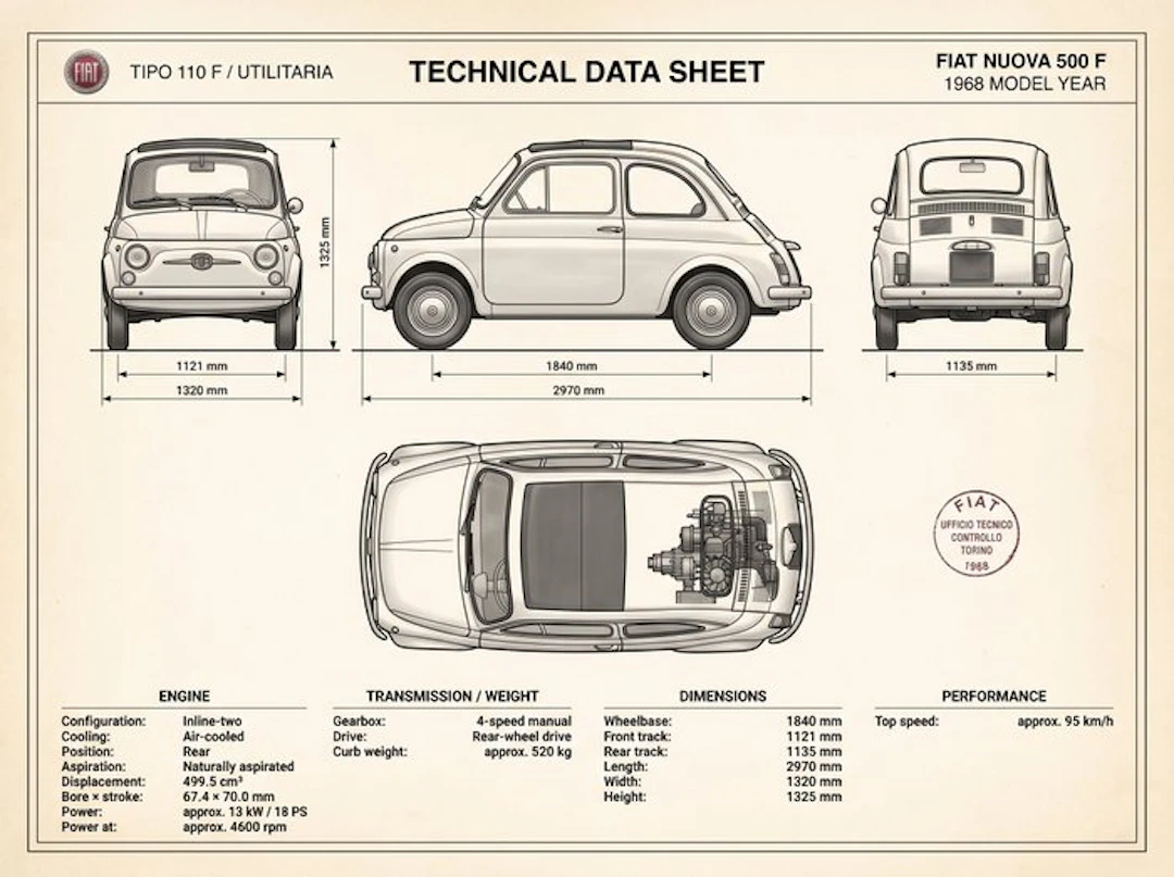 Shmidt.Art - Fiat - FIAT 500 F - 1960s