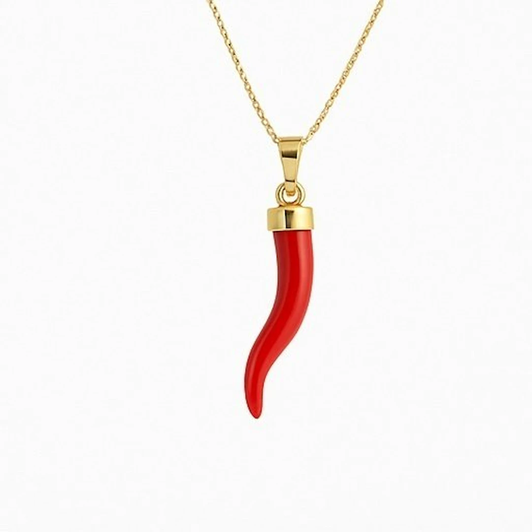 No reserve price - Necklace - 18 kt. Yellow gold Coral