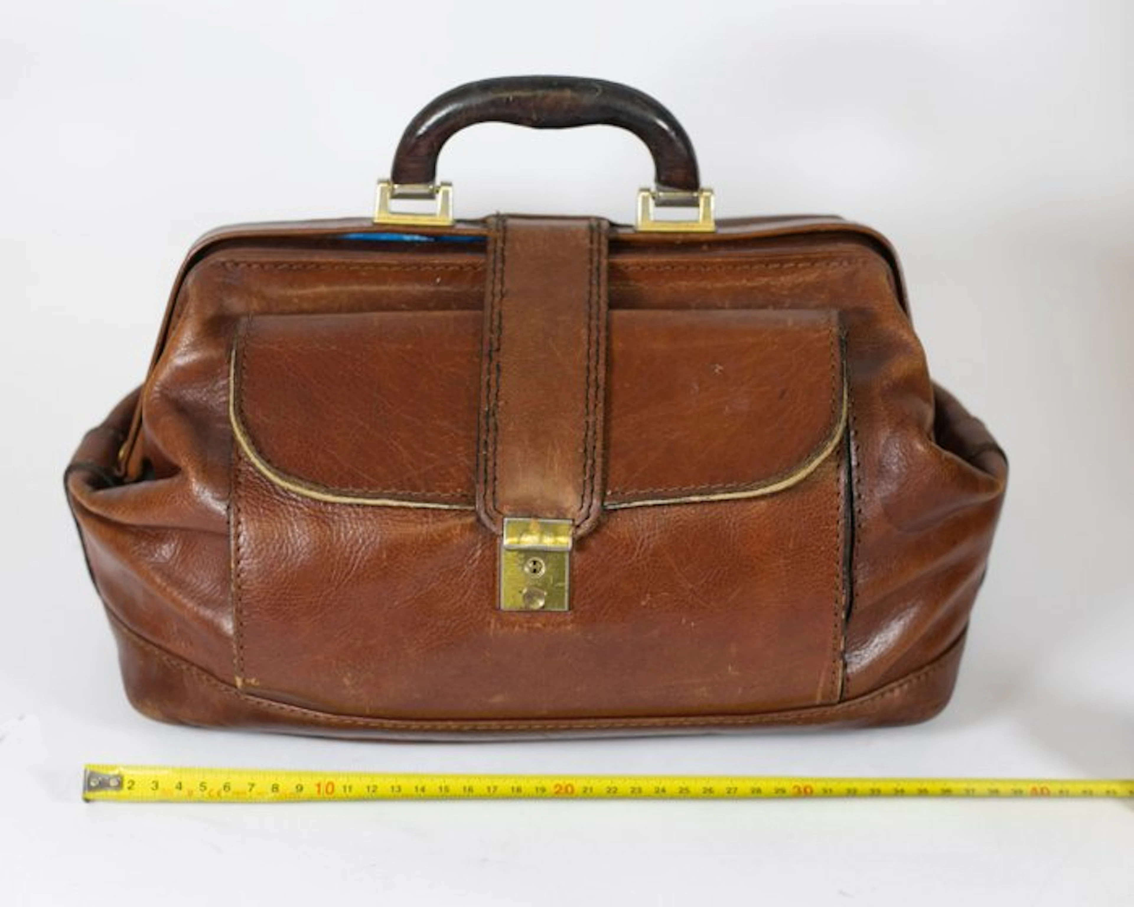 Other brand - Borsa da medico vintage in vera pelle...