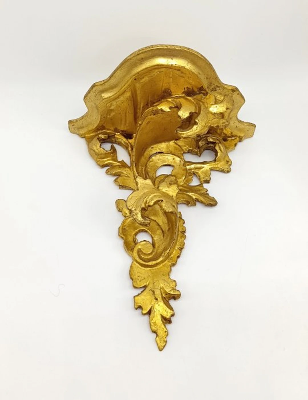 Wall shelf unit - Gold leaf, Wood