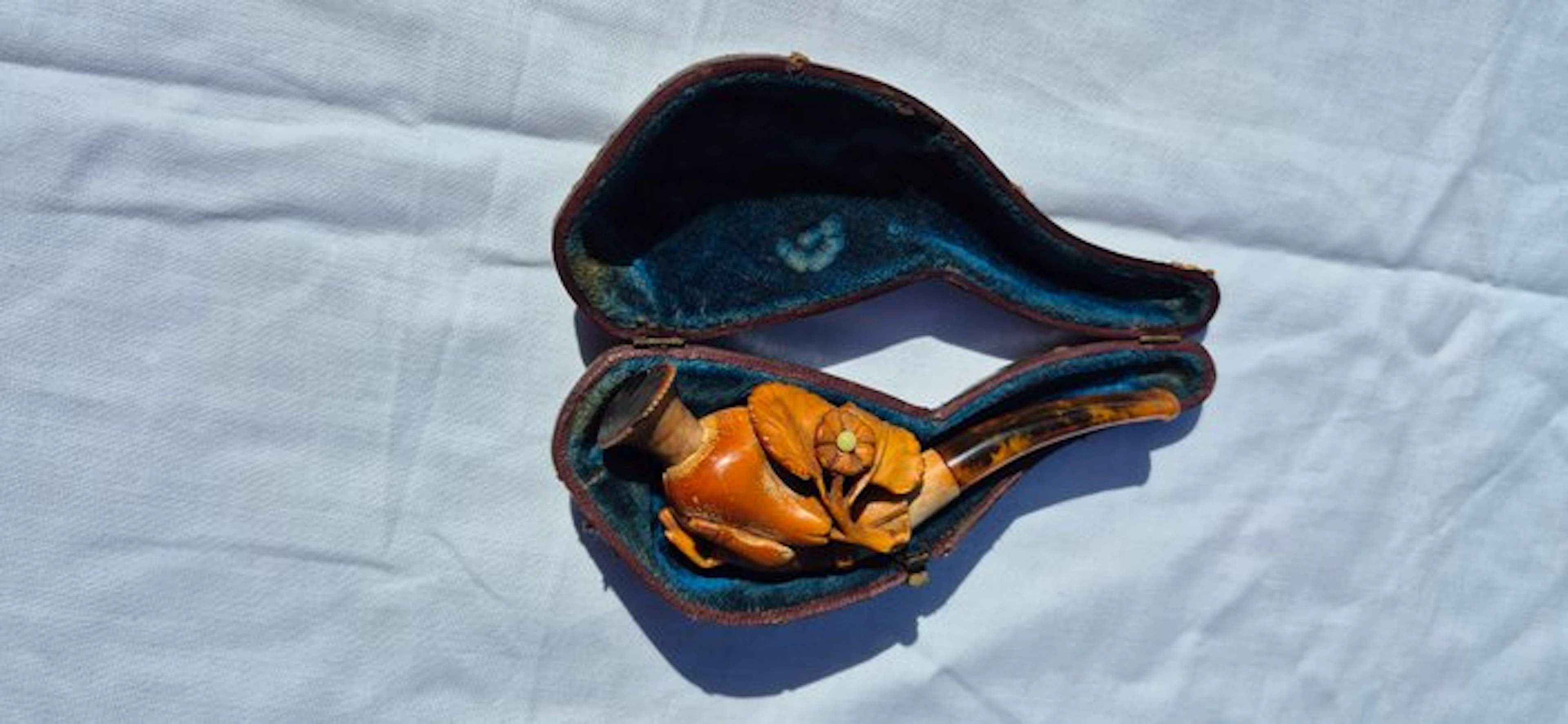 No reserve price - Meerschaum pipe - Amber