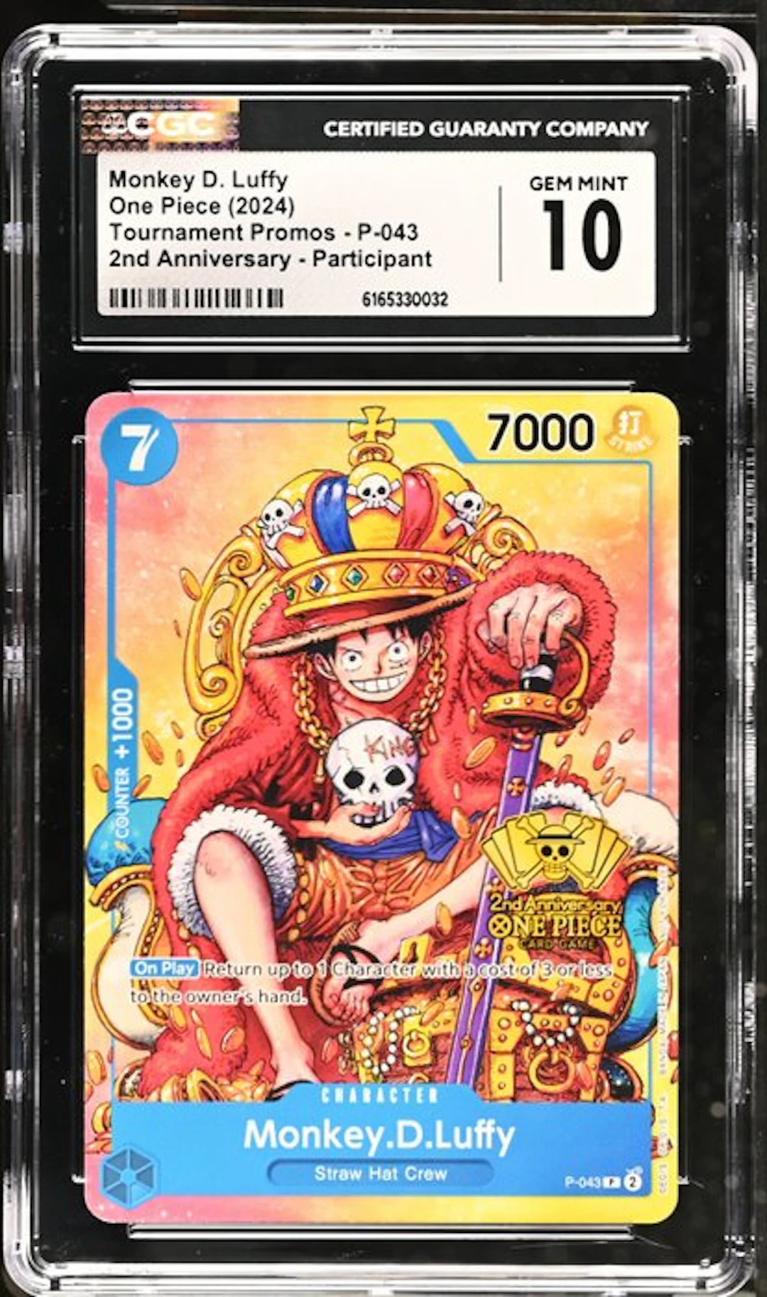 Bandai - 1 Graded card - One Piece - Monkey D