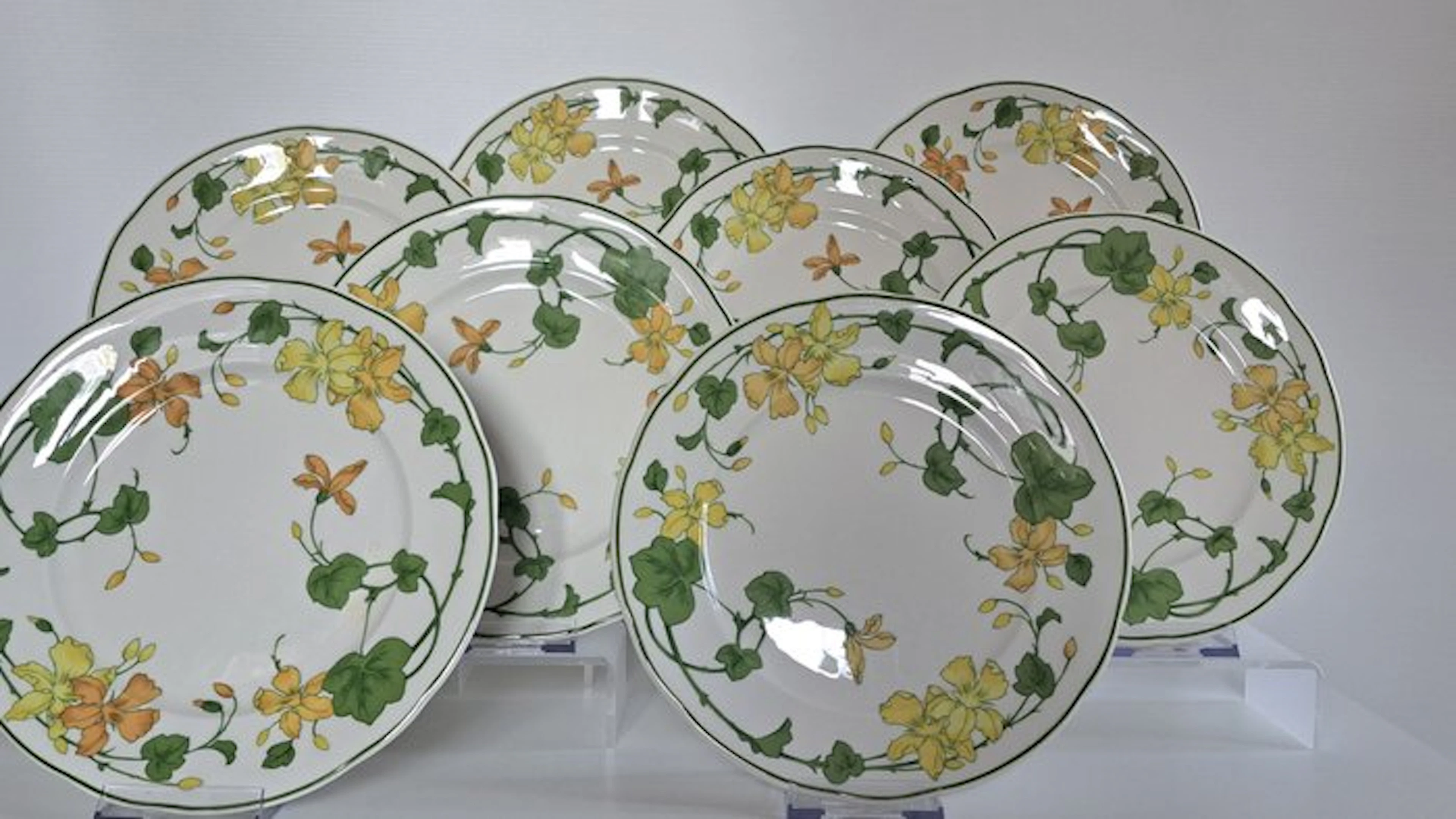 Villeroy & Boch - Breakfast plate (8) - Geranium - Vitro-Porcelain - Classic