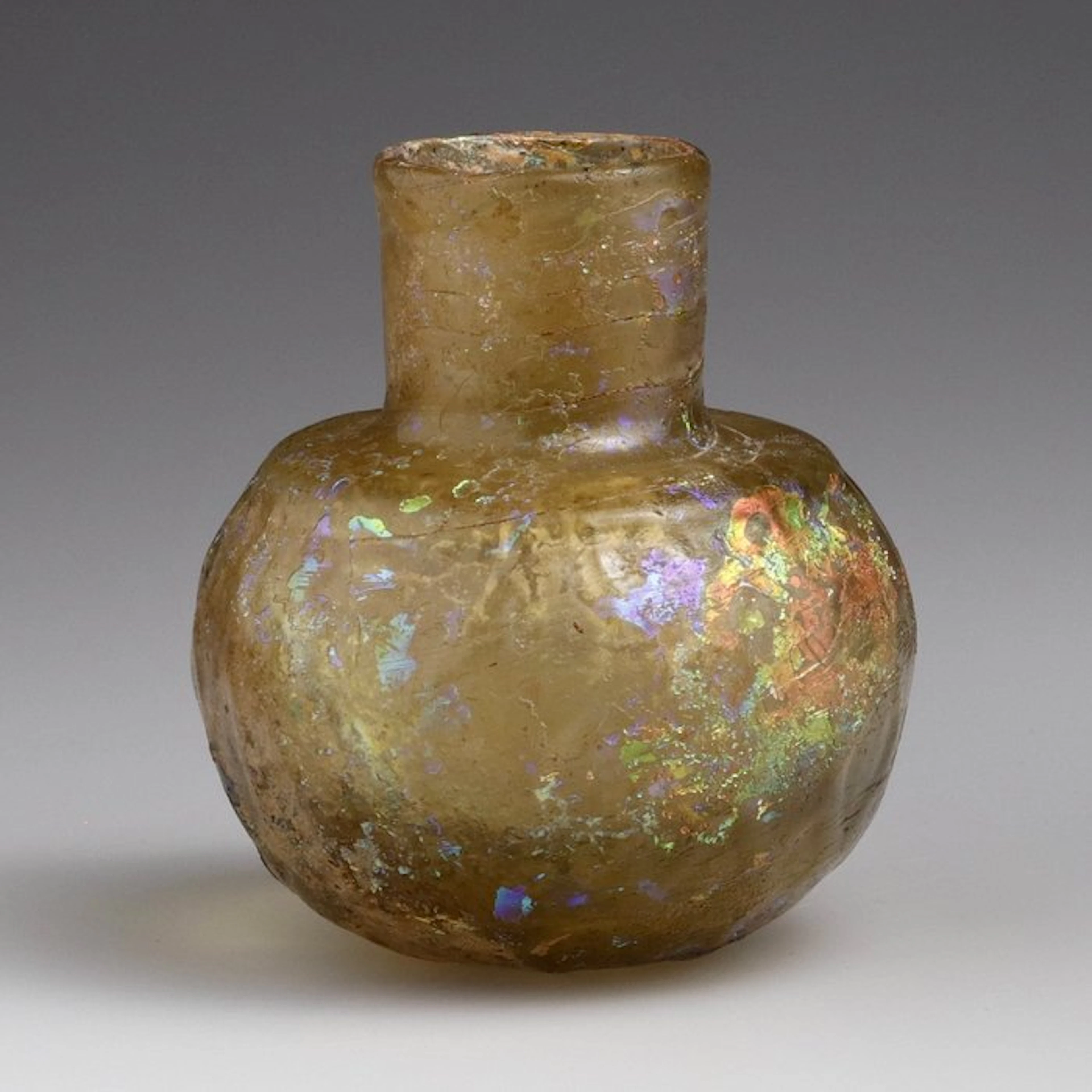 Islamic Glass Vial with wells - 84 mm