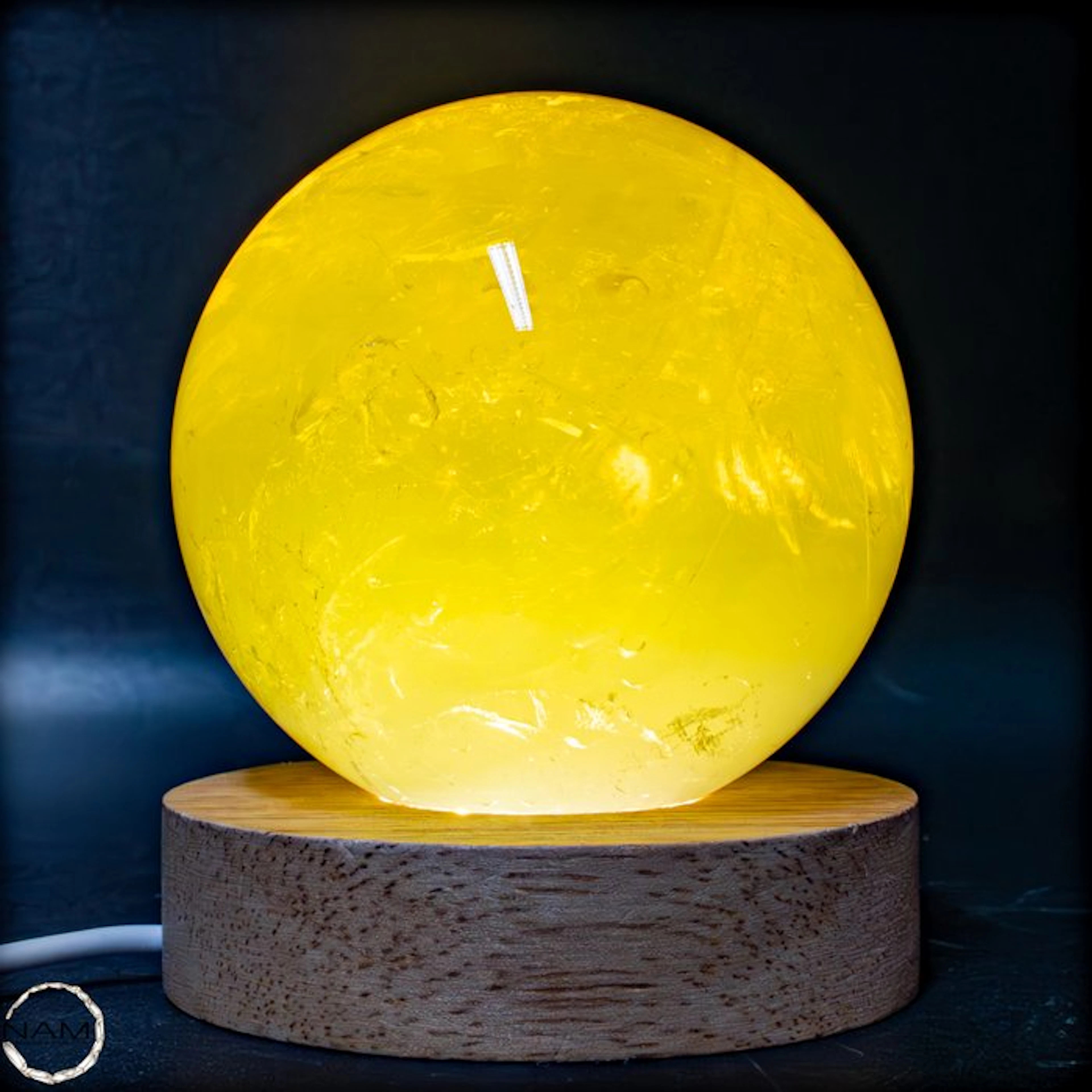 First Quality Citrine Sphere Crystal- 677.55 g