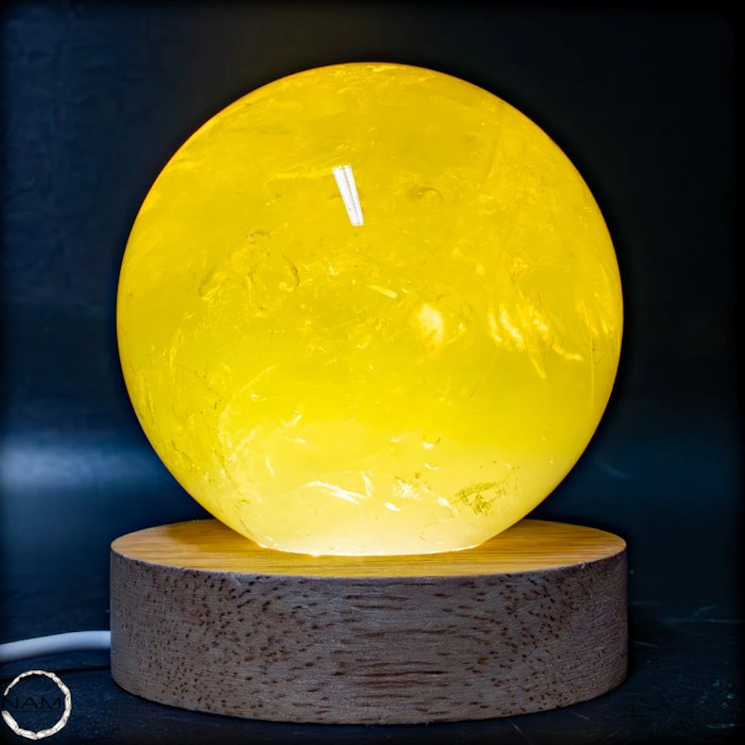 First Quality Citrine Sphere Crystal- 677.55 g