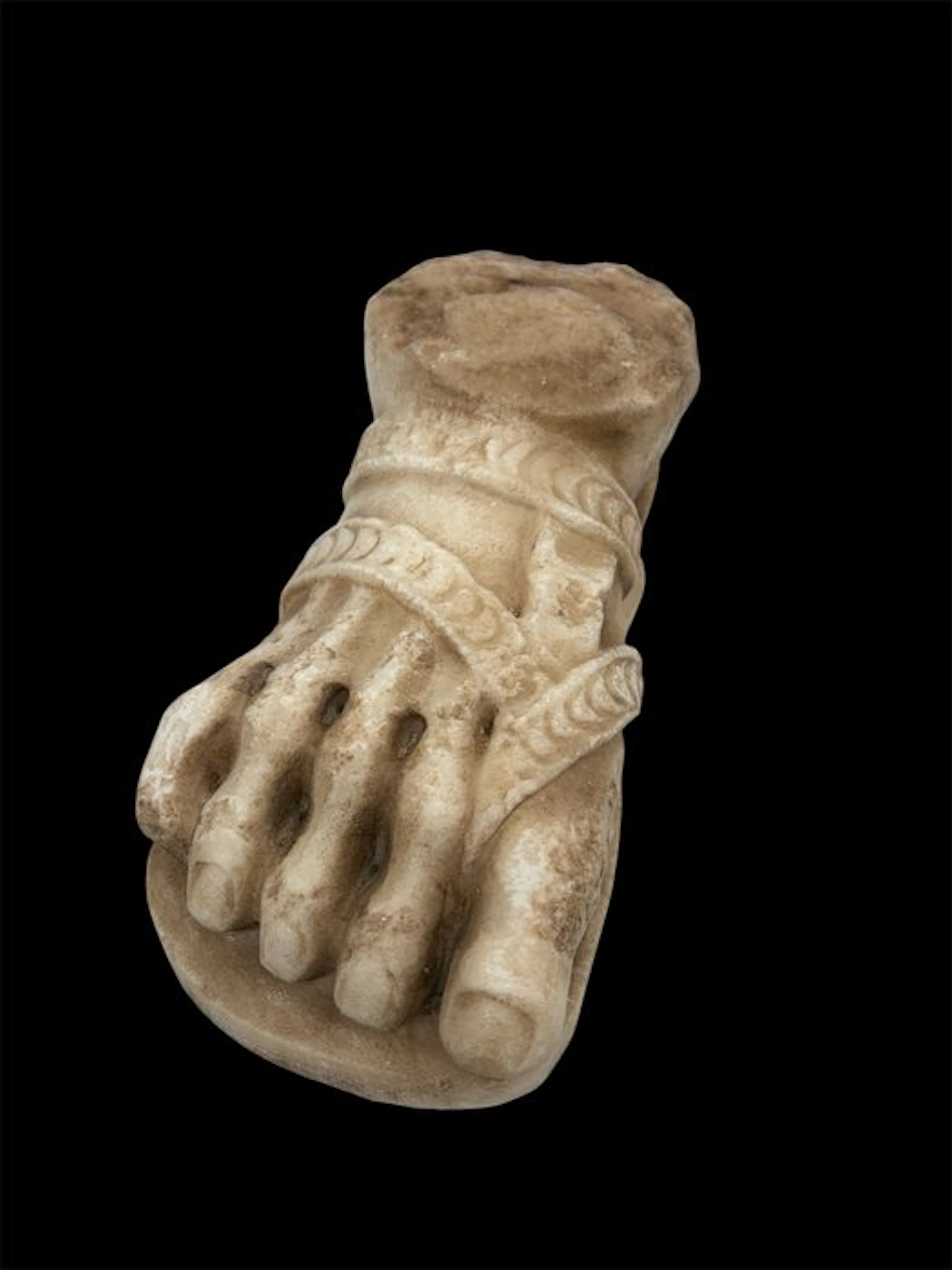 Sculpture, Piede antico in marmo - 14 cm - Marble