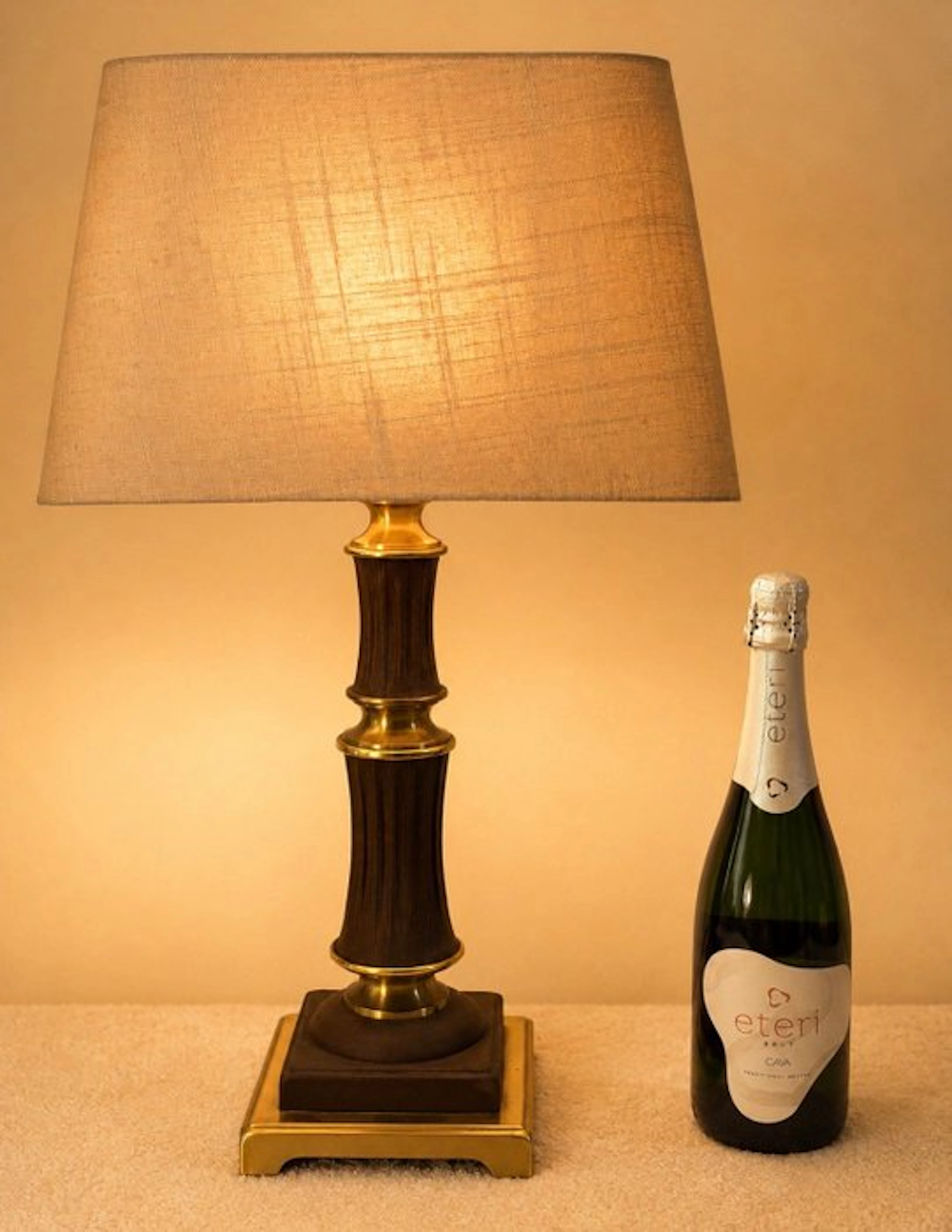 Table lamp - Brass, Steel, Textile
