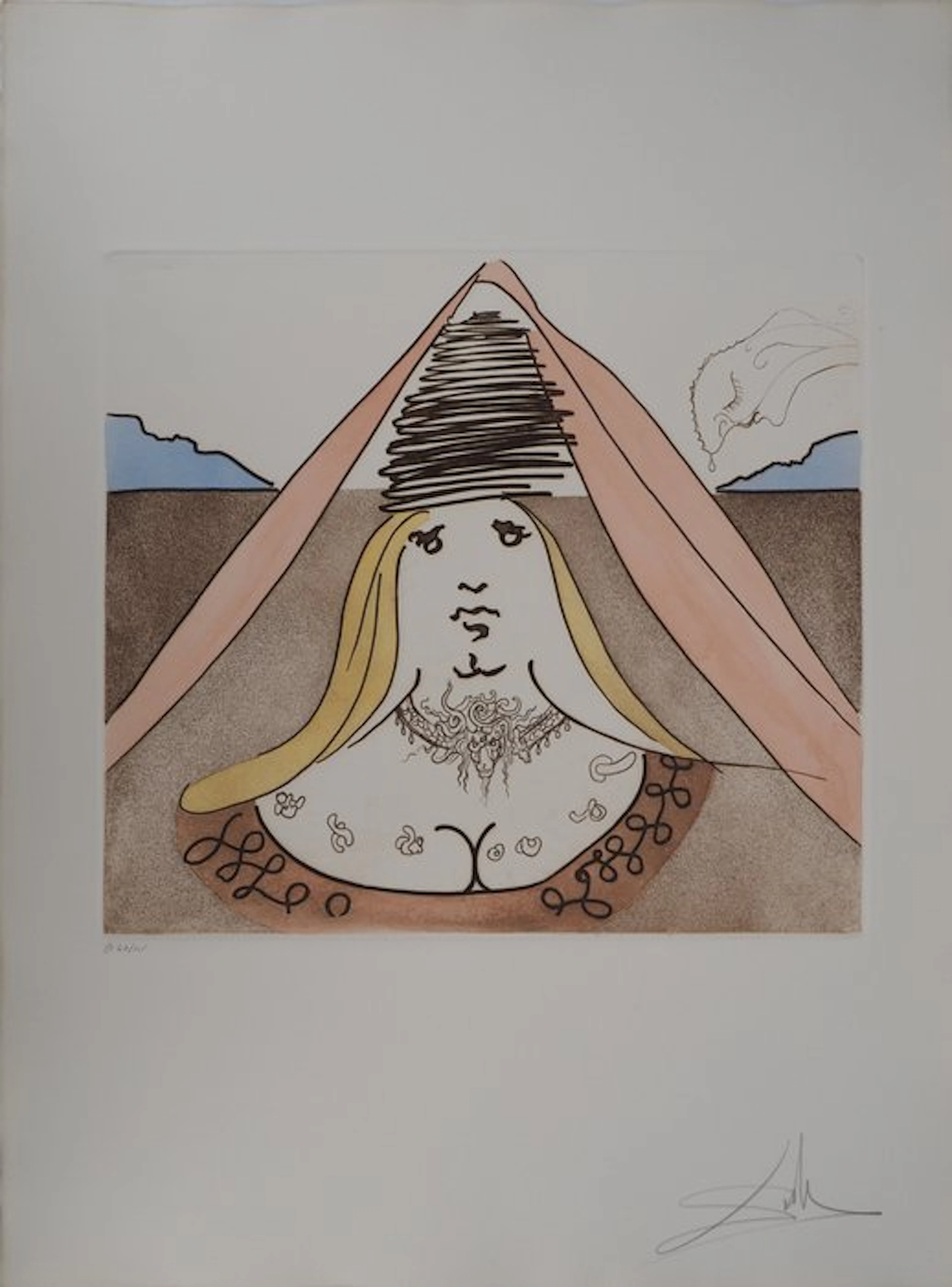 Salvador Dali (1904-1989) - Don Quichotte, la Dulcinée