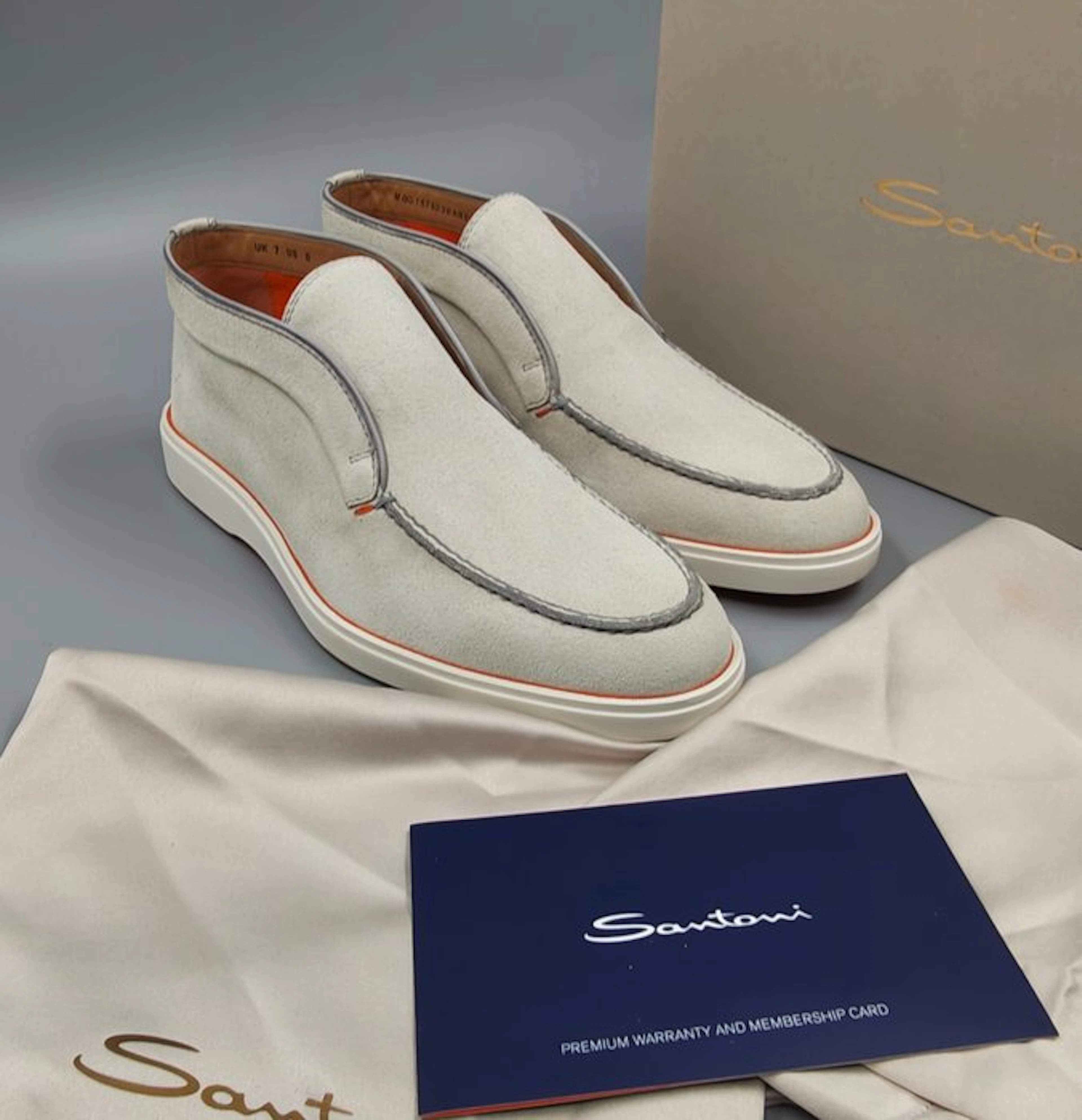 Santoni-UK7 - Loafers - Size: EU 41.5, EU 42 - New in box