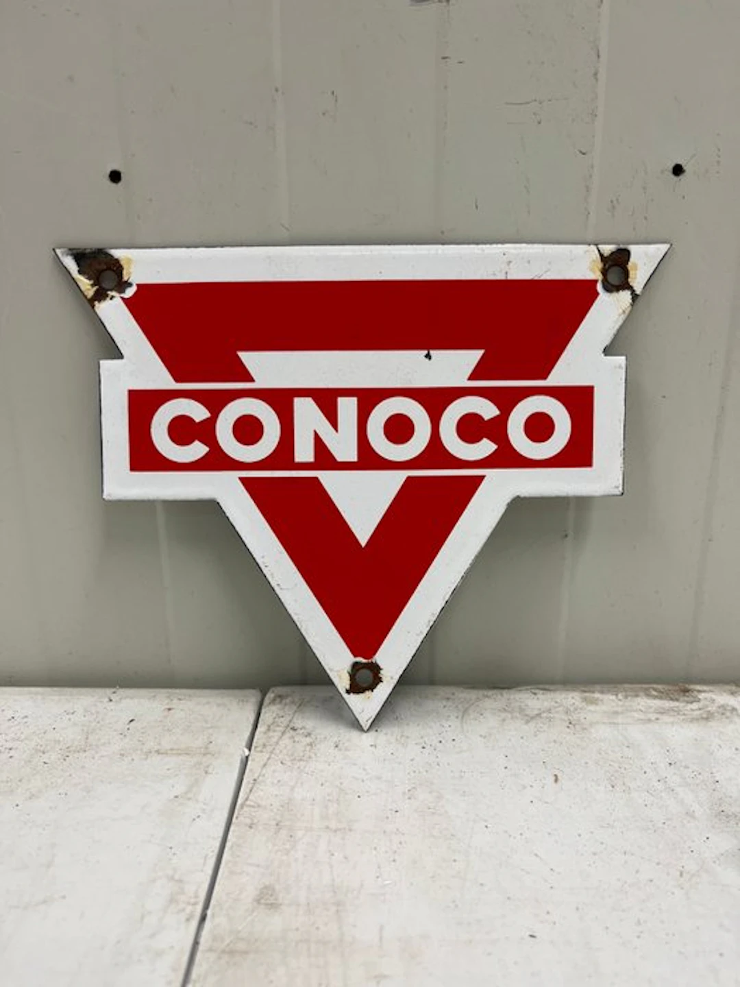 Vintage Conoco advertising sign – American petroliana...
