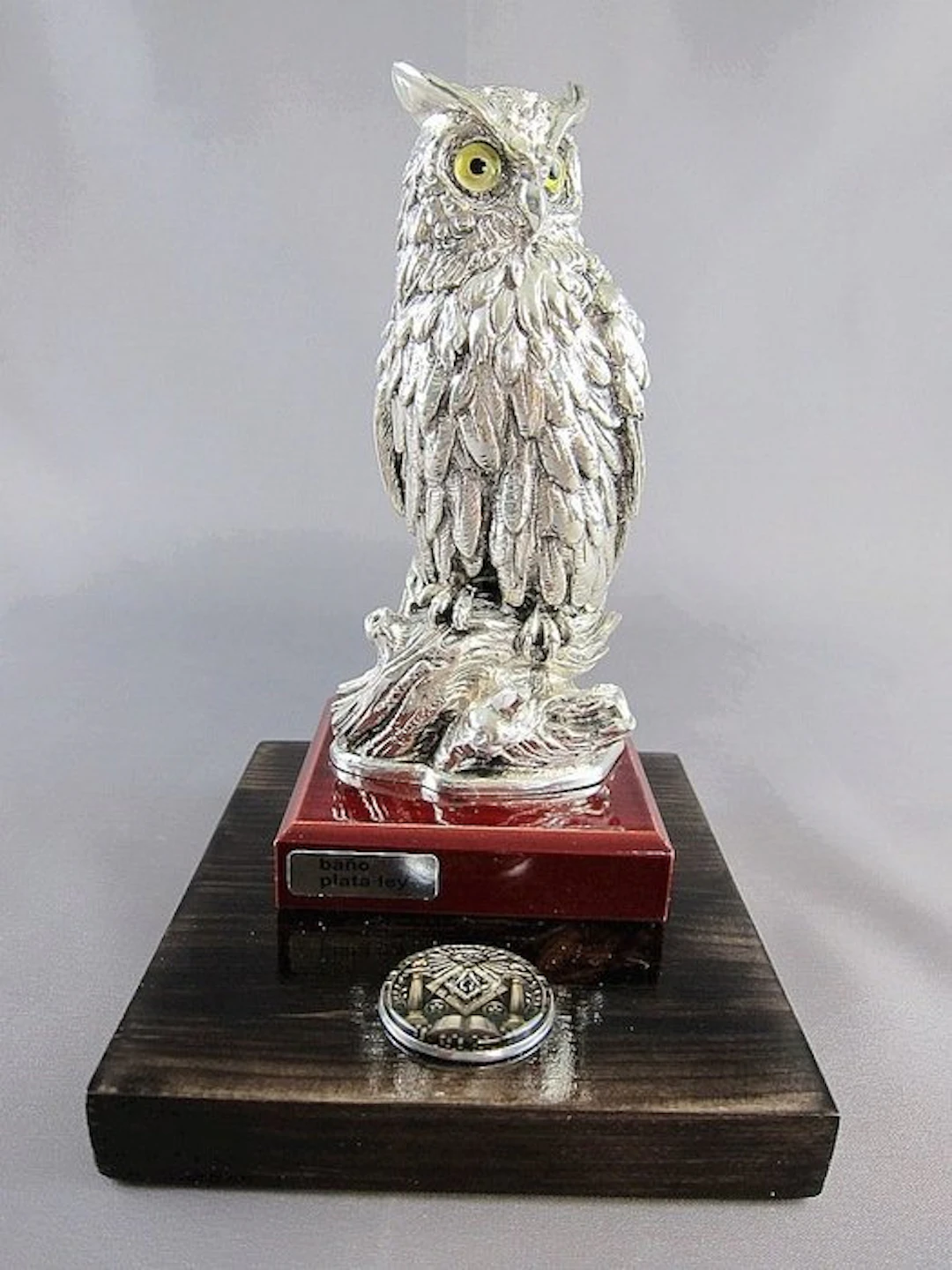 Figurine - L'Occhio della Conoscenza – Gufo Massonico in...