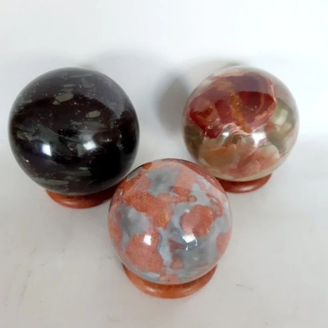 Jasper Sphere - Height: 82 mm - Width: 82 mm- 1767 g - (3)