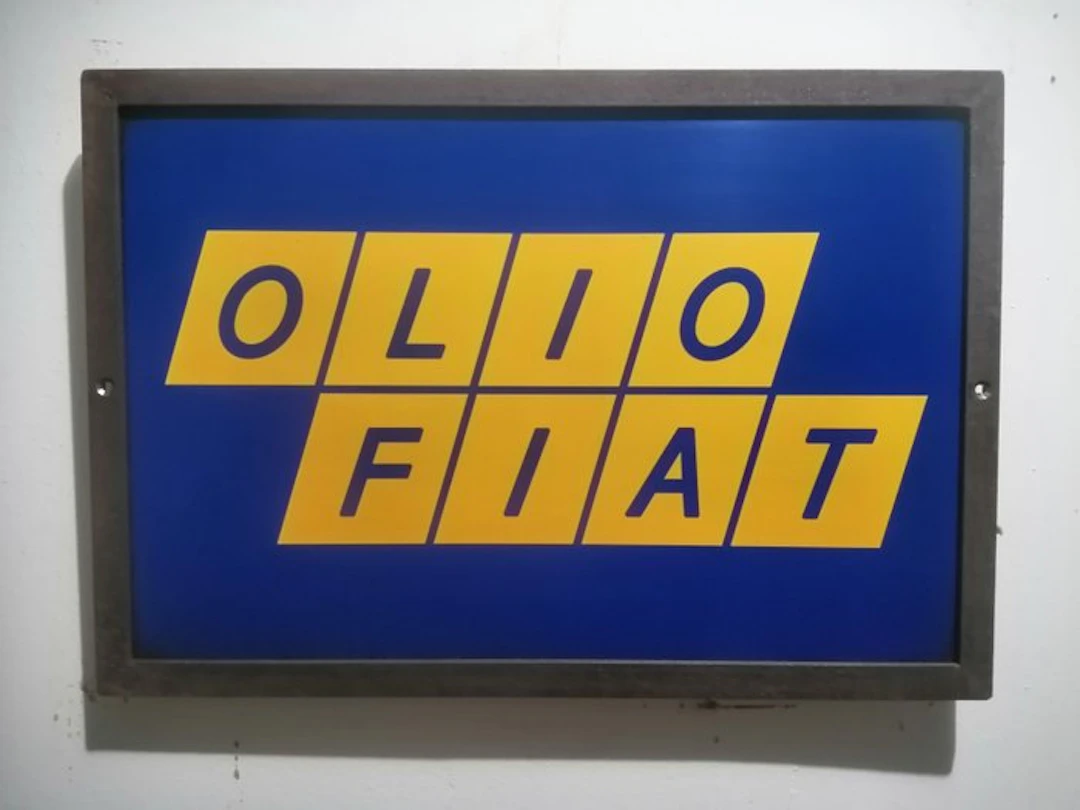 Fiat - Olio Fiat - Advertising sign - 1970 - Iron