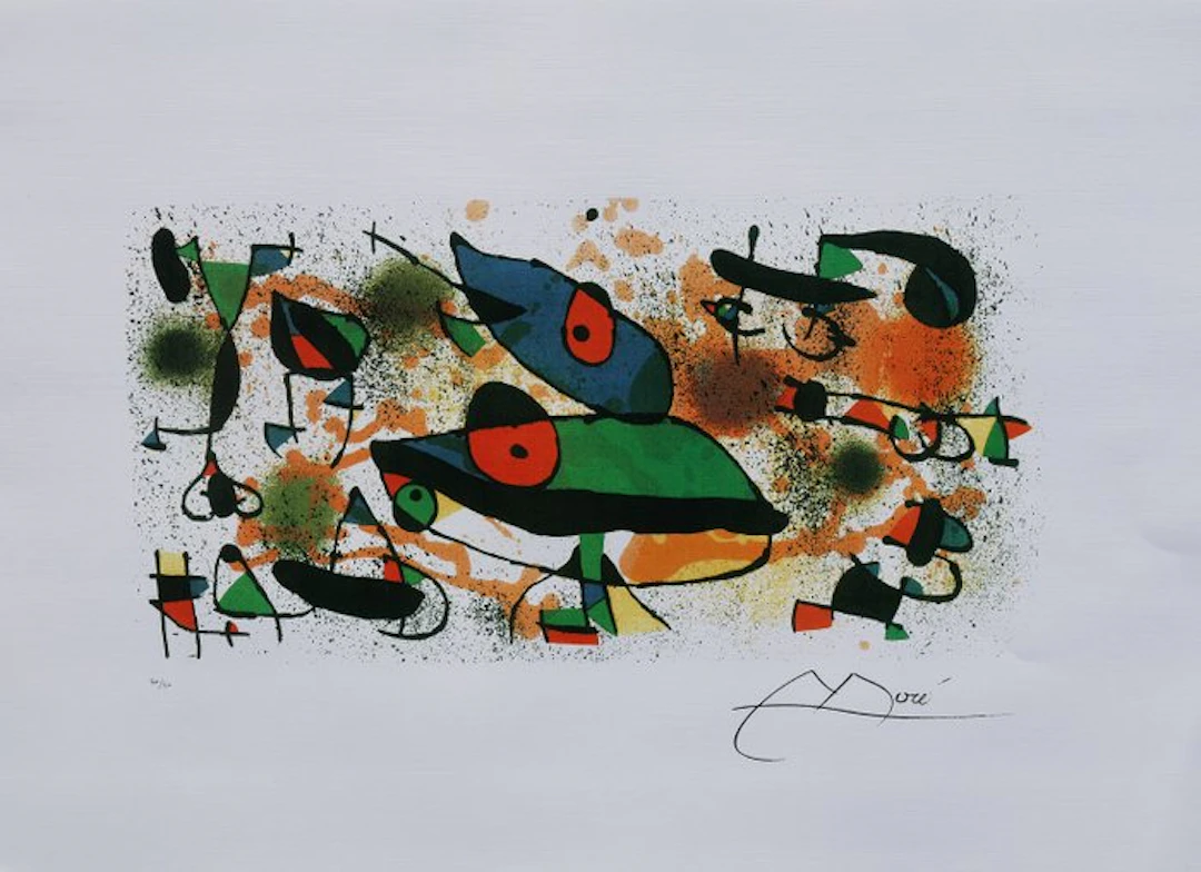 Joan Miro (1893-1983) - Grenouilles surréalistes