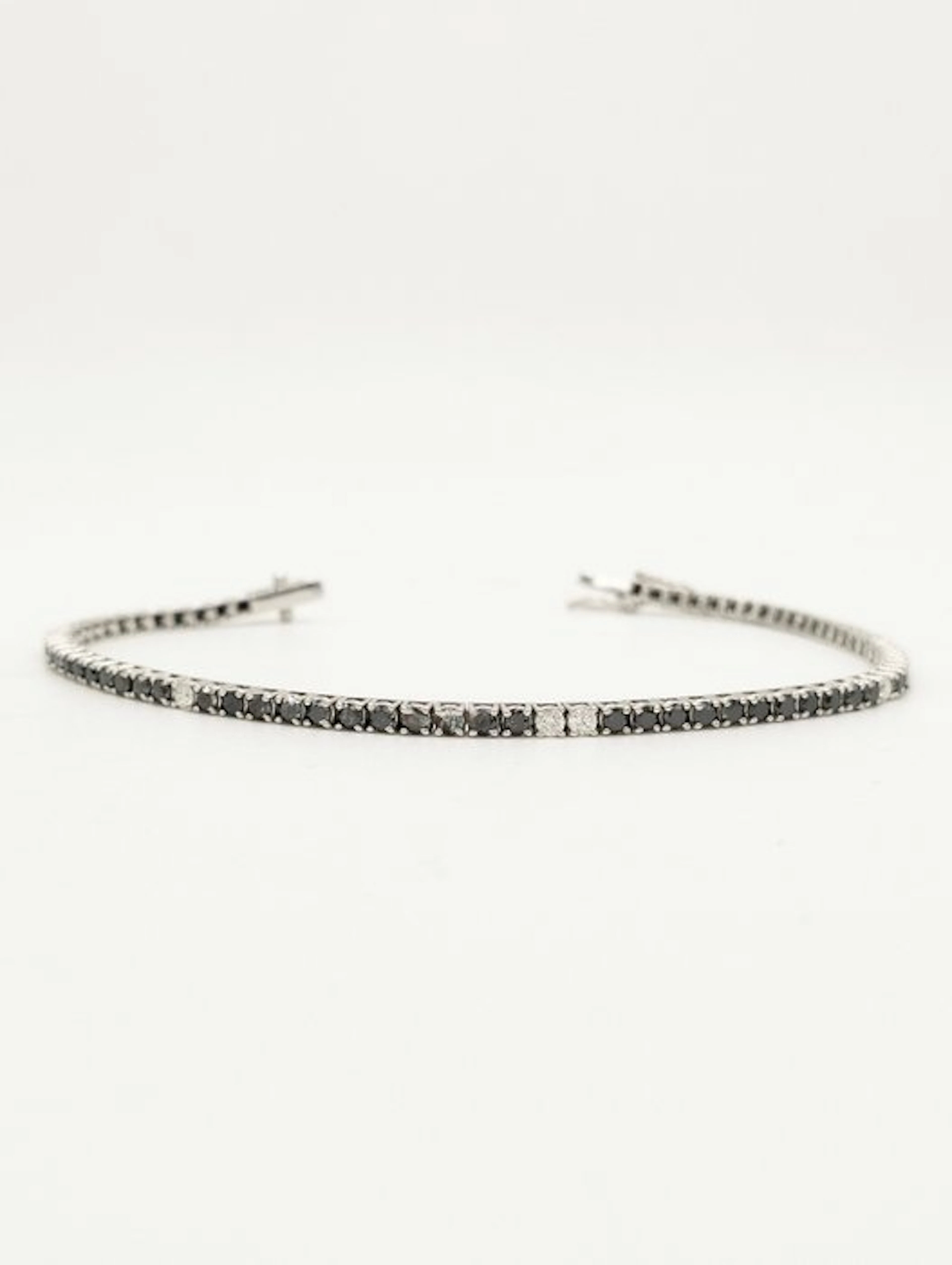 Bracelet - 18 kt. White gold Diamond (Natural) - Diamond