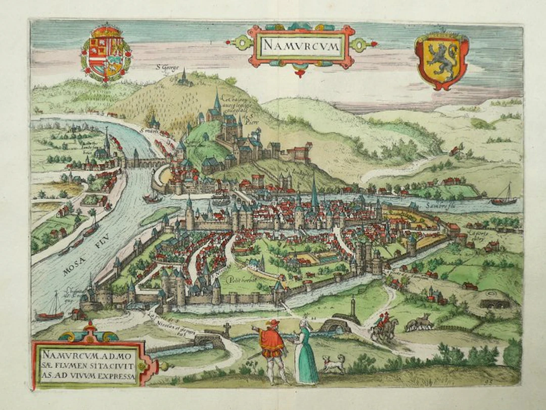 Belgium - Namur / Namen; L. Guicciardini / W. Blaeu - Namurcum - 1601-1620