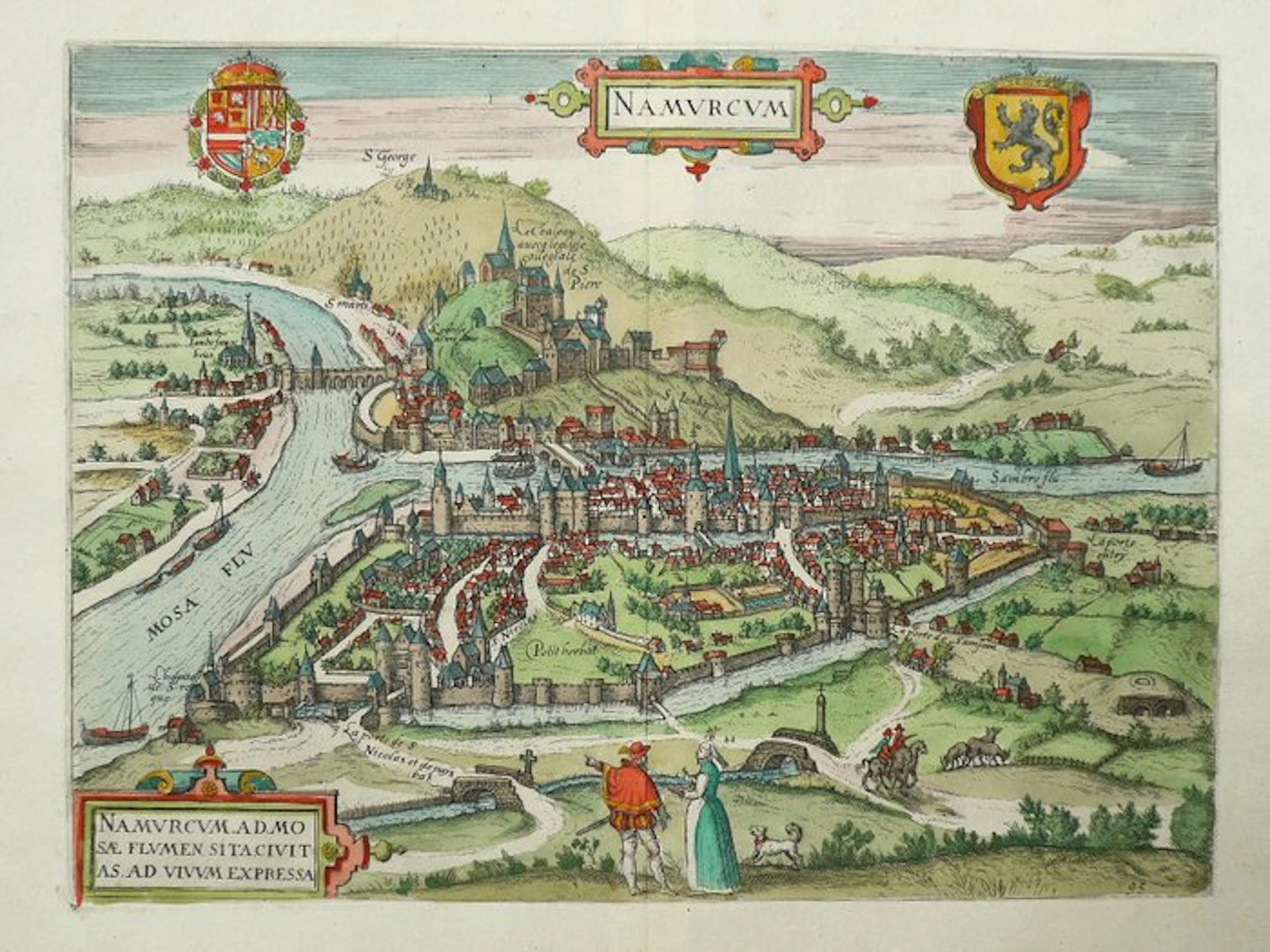 Belgium - Namur / Namen; L. Guicciardini / W. Blaeu - Namurcum - 1601-1620