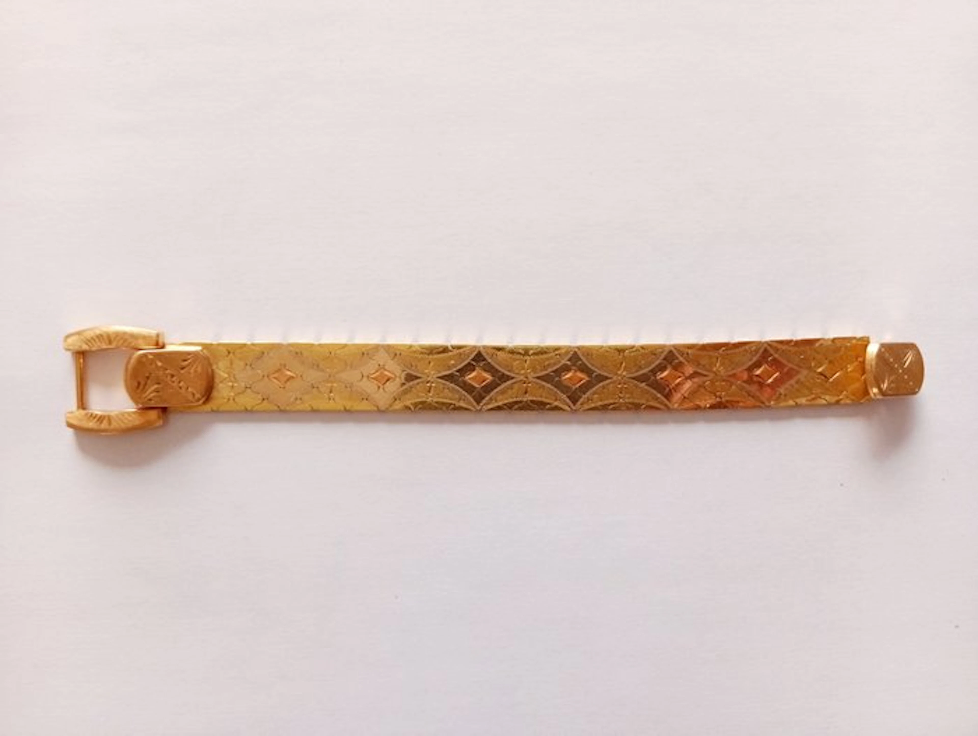 Bracelet - 18 kt. Yellow gold, Rose gold - Women's tri-color gold bracelet.