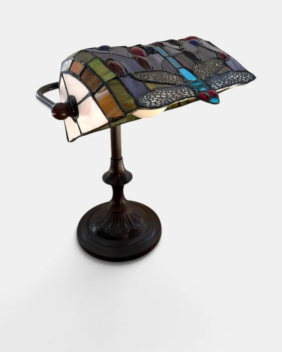 Lamp - Stained glass - Dragonfly Tiffany-style