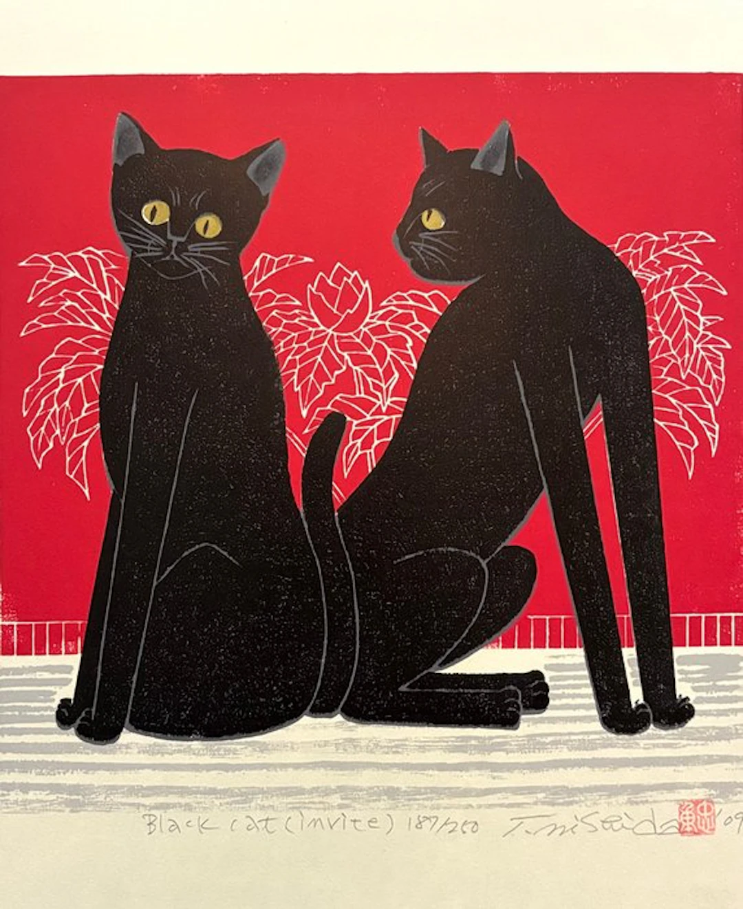 "Black Cat (Invite)" - Limited 187/250 - Tadashige Nishida 西田忠重 (b