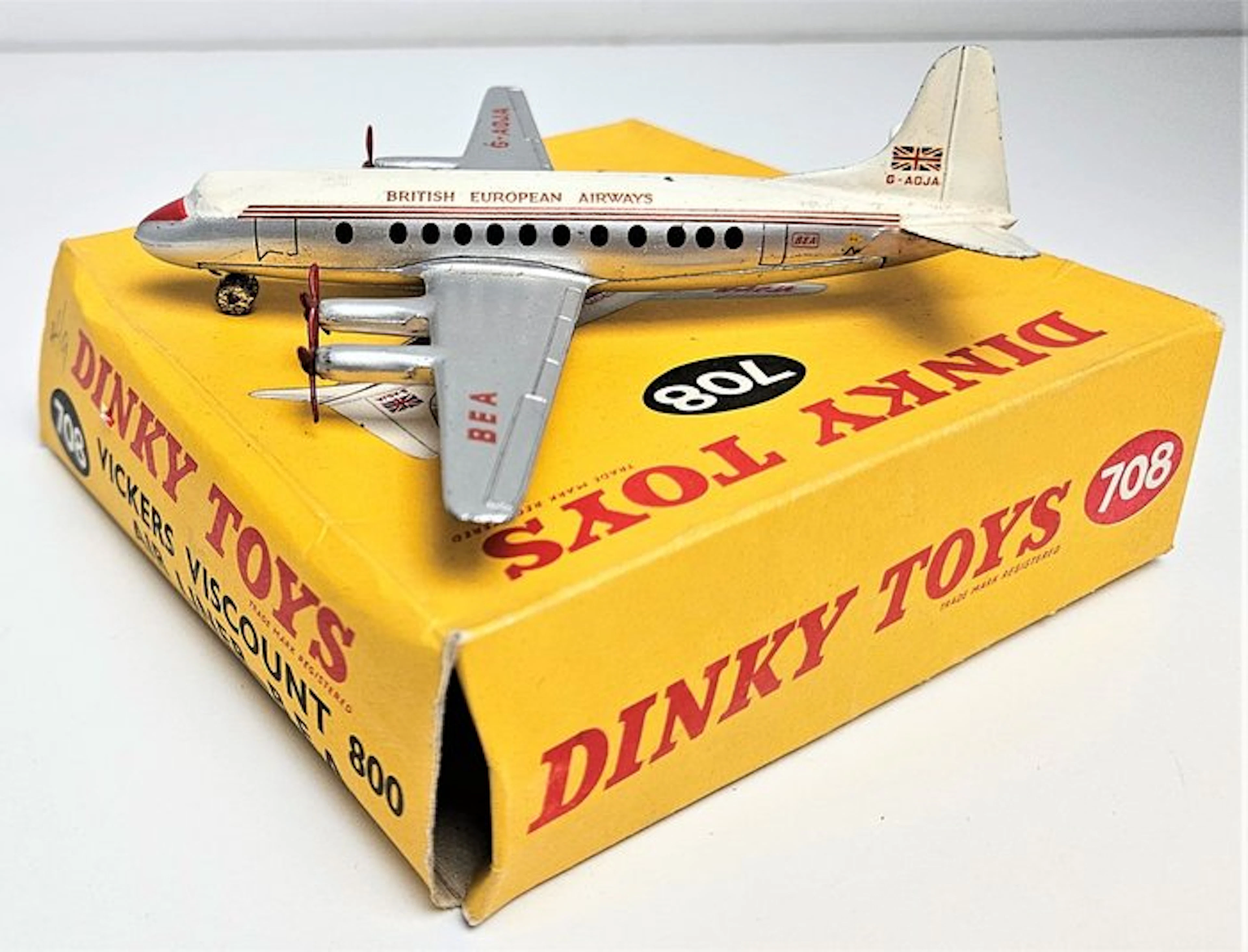 Dinky Toys - Model plane - Dinky Toys 706 Vickers Viscount Air Liner, Boxed