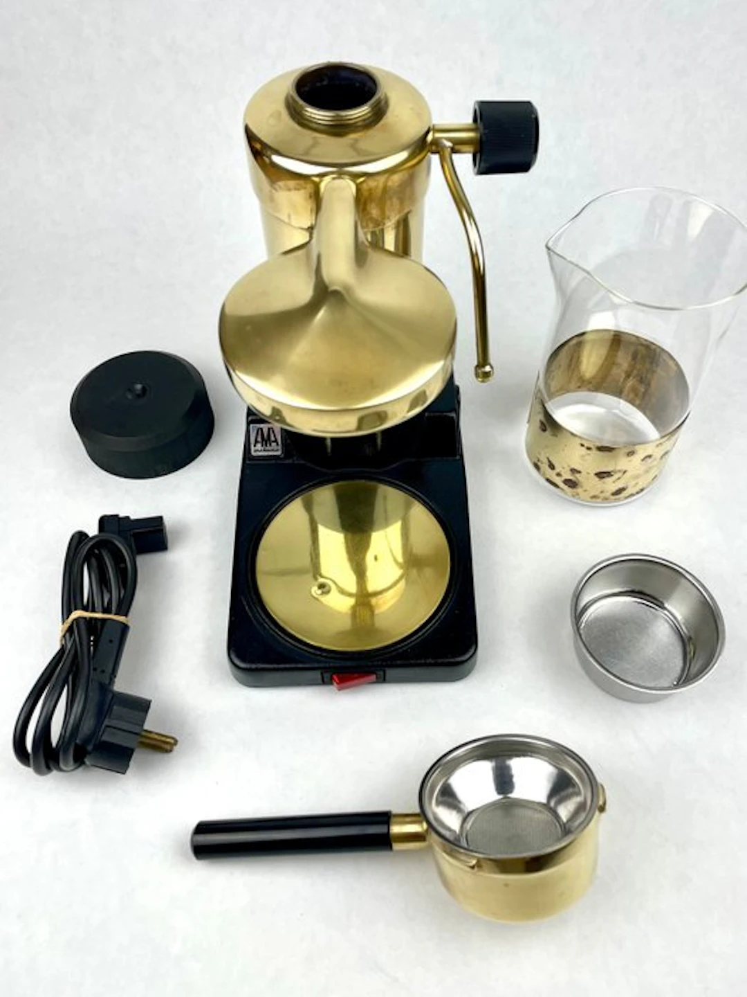 AMA milano - Coffee pot (5) - MOD: 110-VAPORE - Cast brass