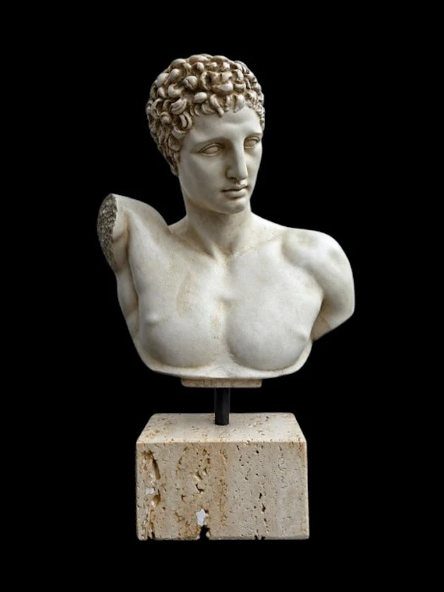 Figure - Busto Hermes - marble powder