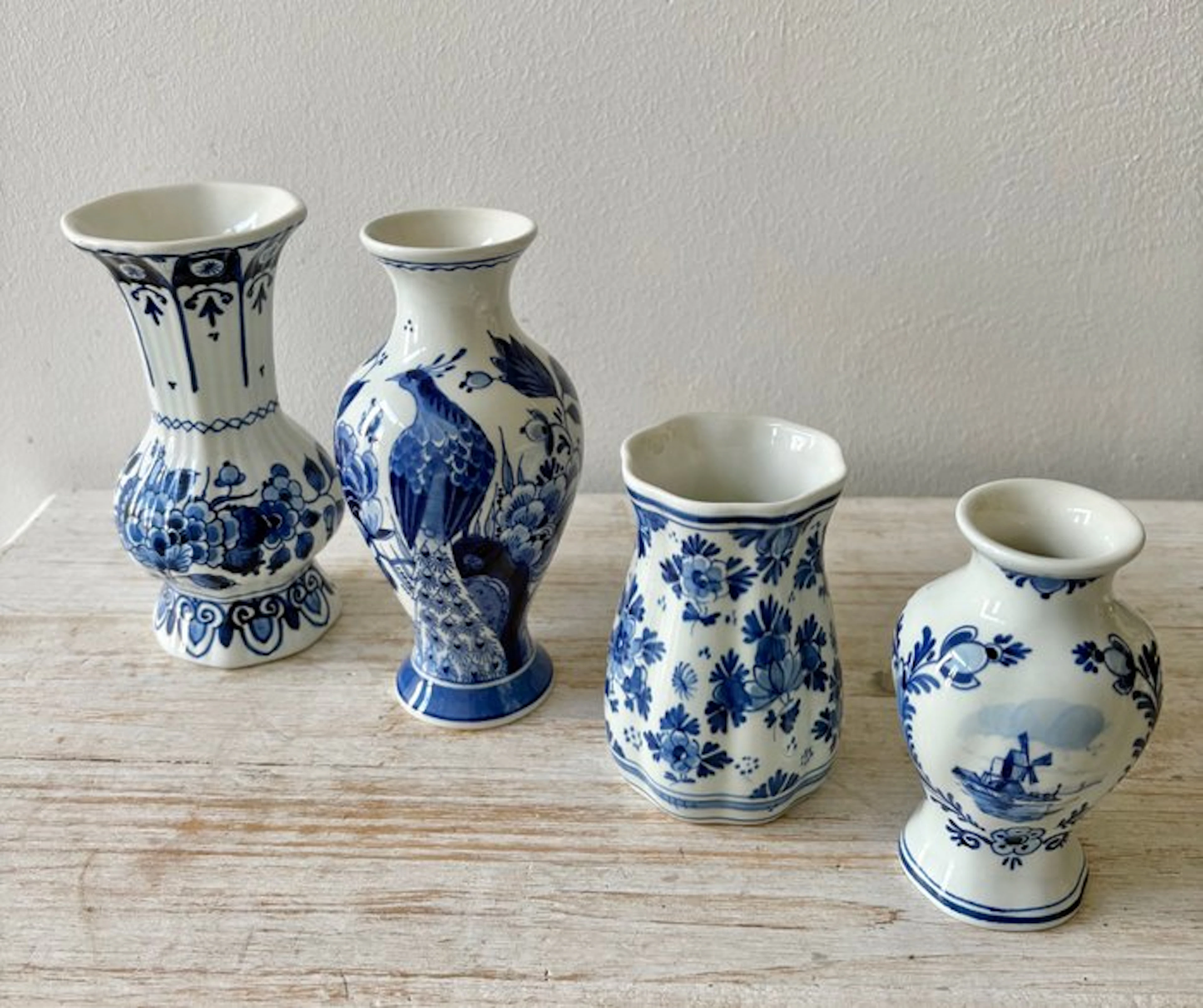 De Porceleyne Fles, Delft - Vase (4) - Ceramic - Miniature - 1964-1993