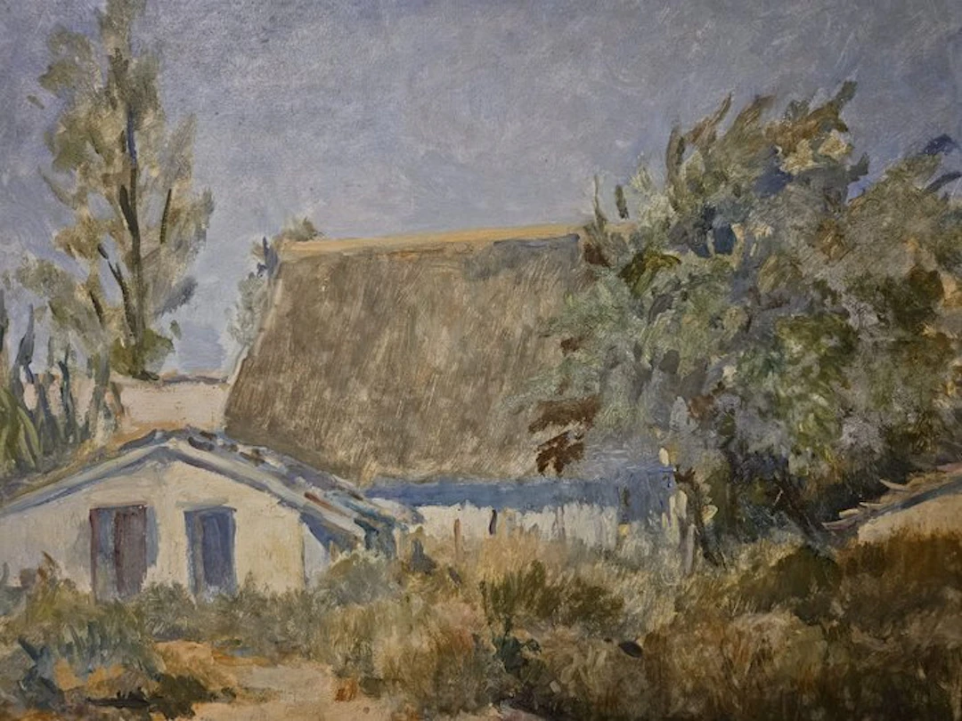 Escuela Impresionista Europea (XX) - Cabaña en el Bosque