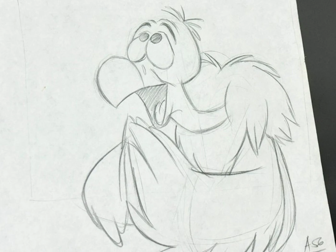 Walt Disney - Original Animation Drawing of Vulture - Timon & Pumbaa (1995)